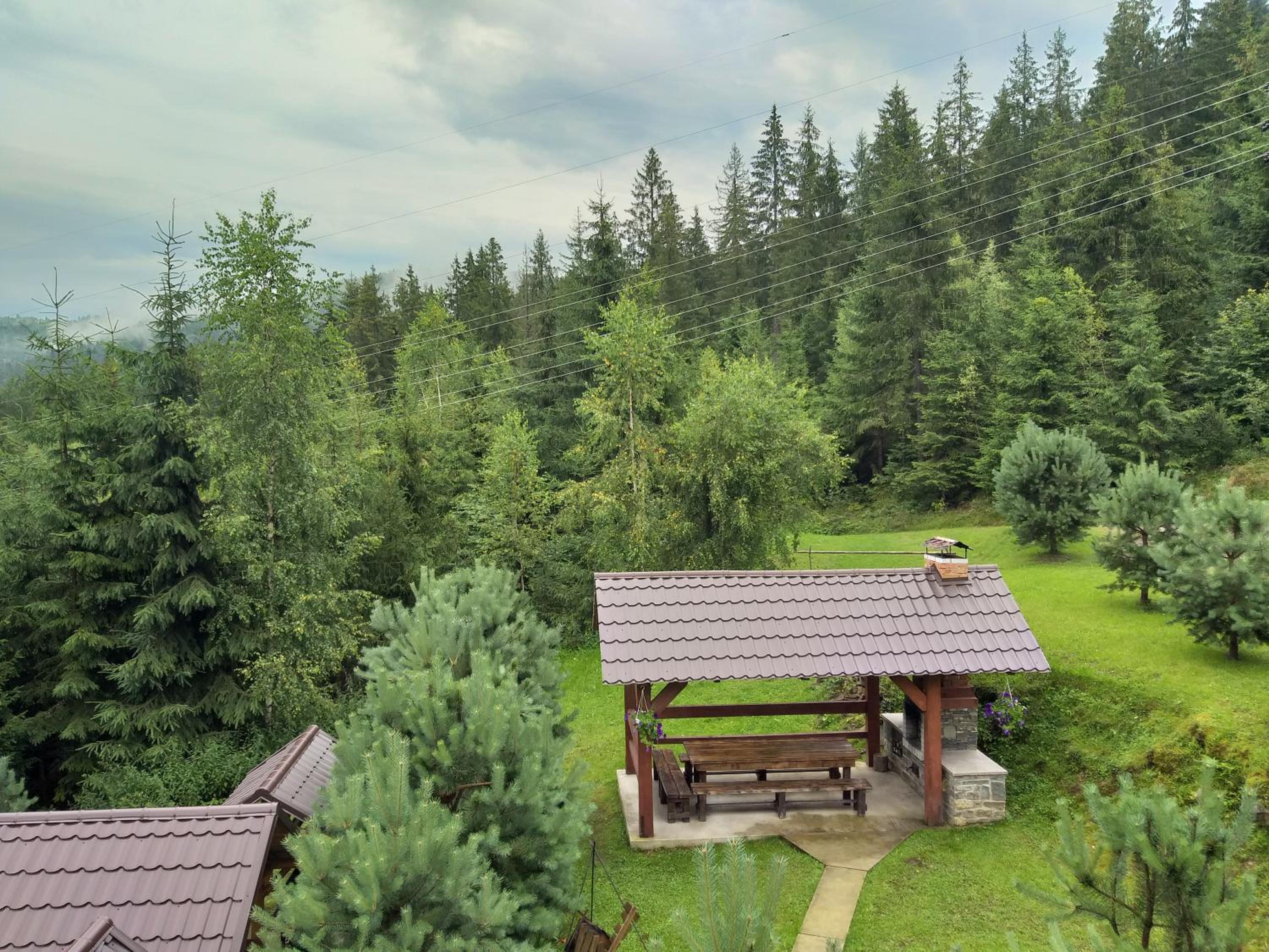 outdoor BBQ area