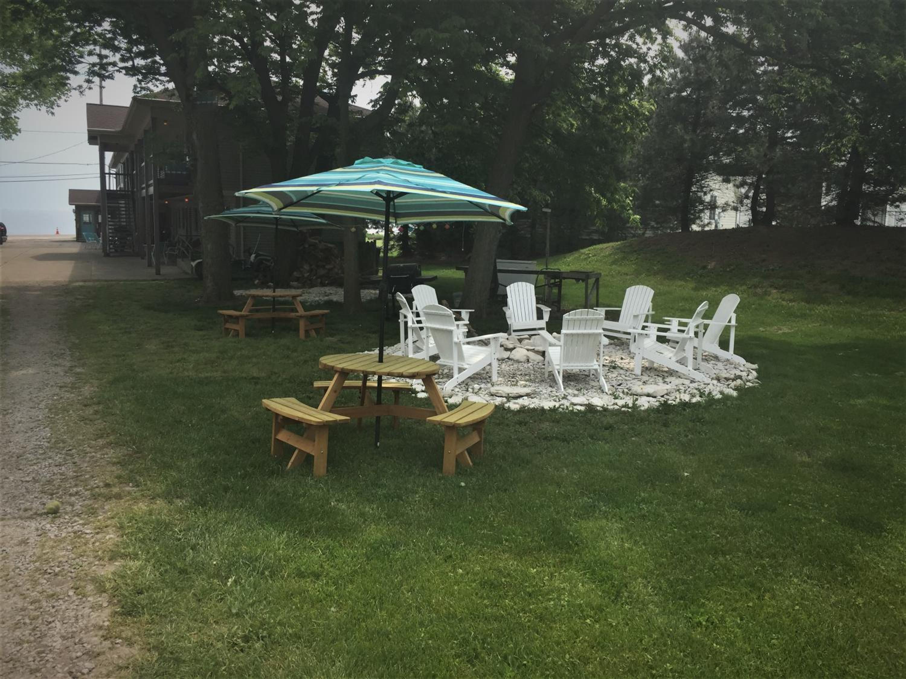 outdoor BBQ area