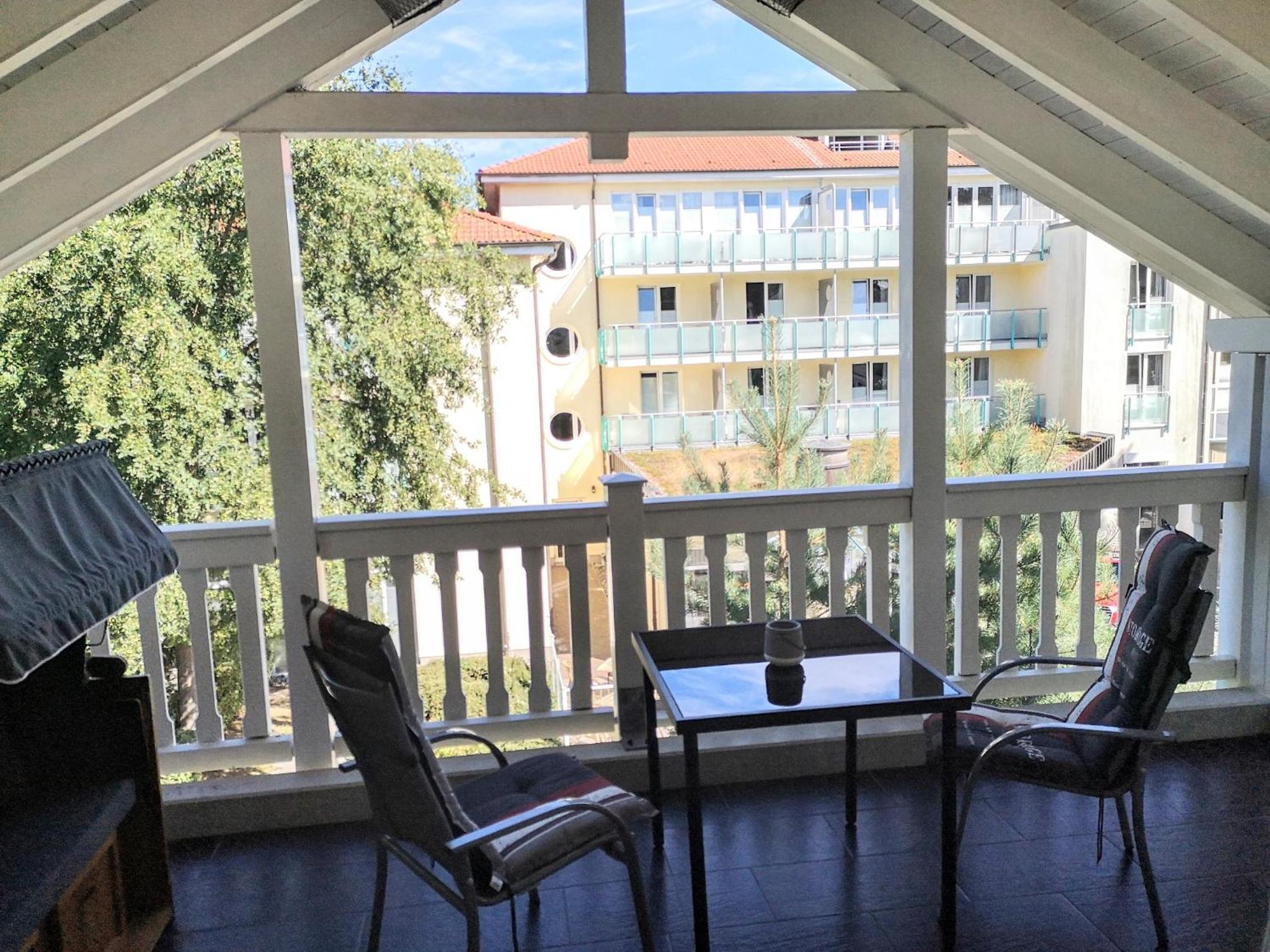 Dünenpark Binz - Komfortplus 1-Raum-Ferienwohnung mit Balkon im Dachgeschoss 149