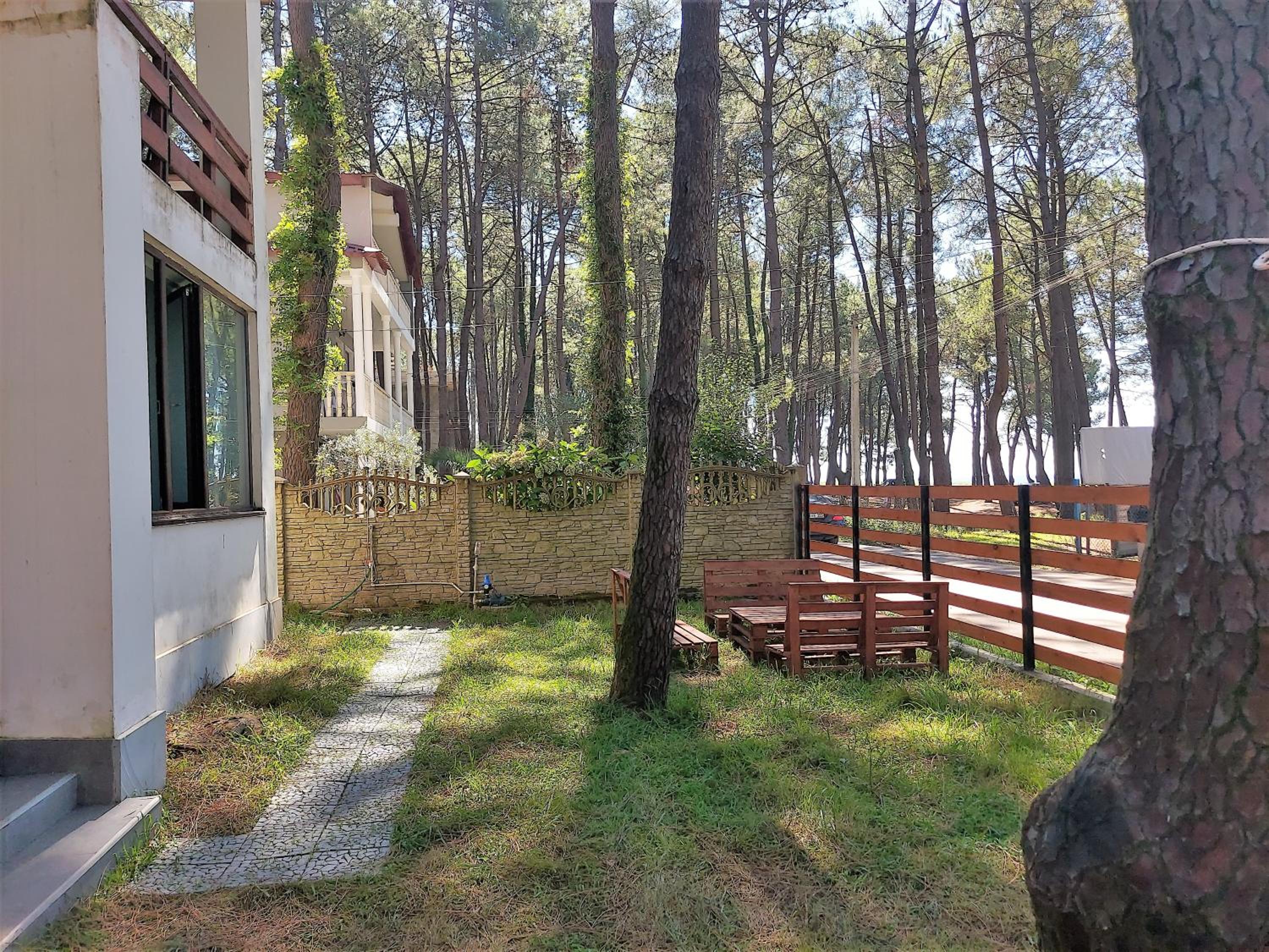 Beachfront 4-bedroom home in Kaprovani pine forest