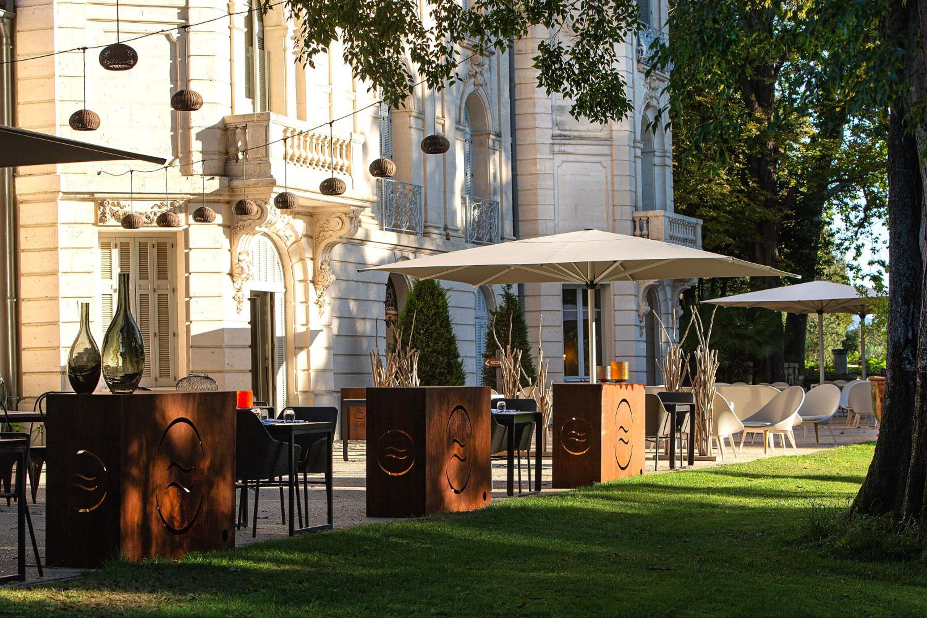 outdoor BBQ area