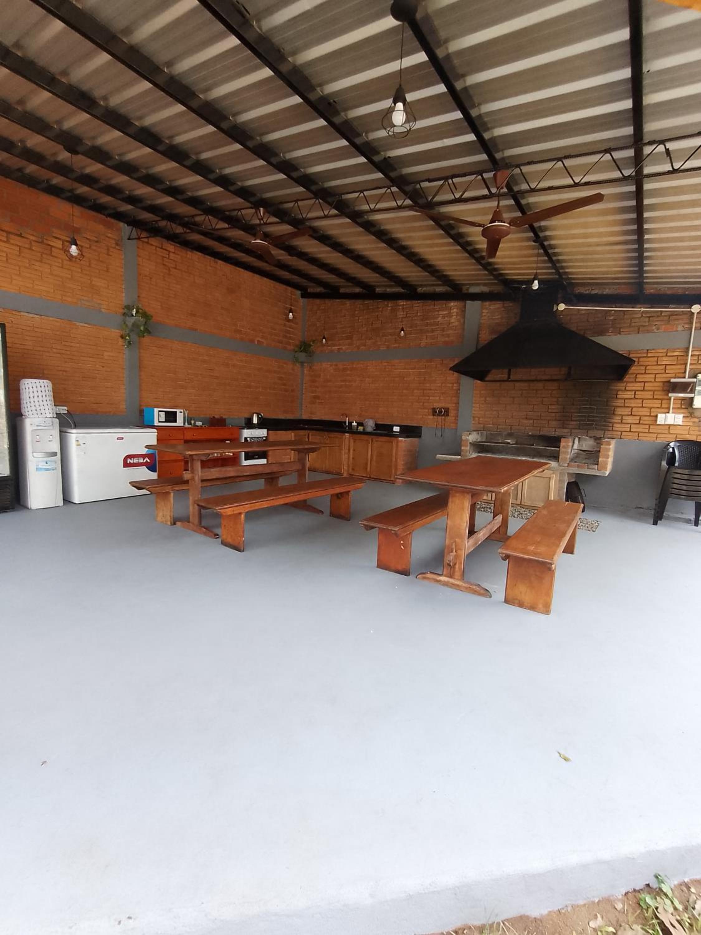 outdoor BBQ area