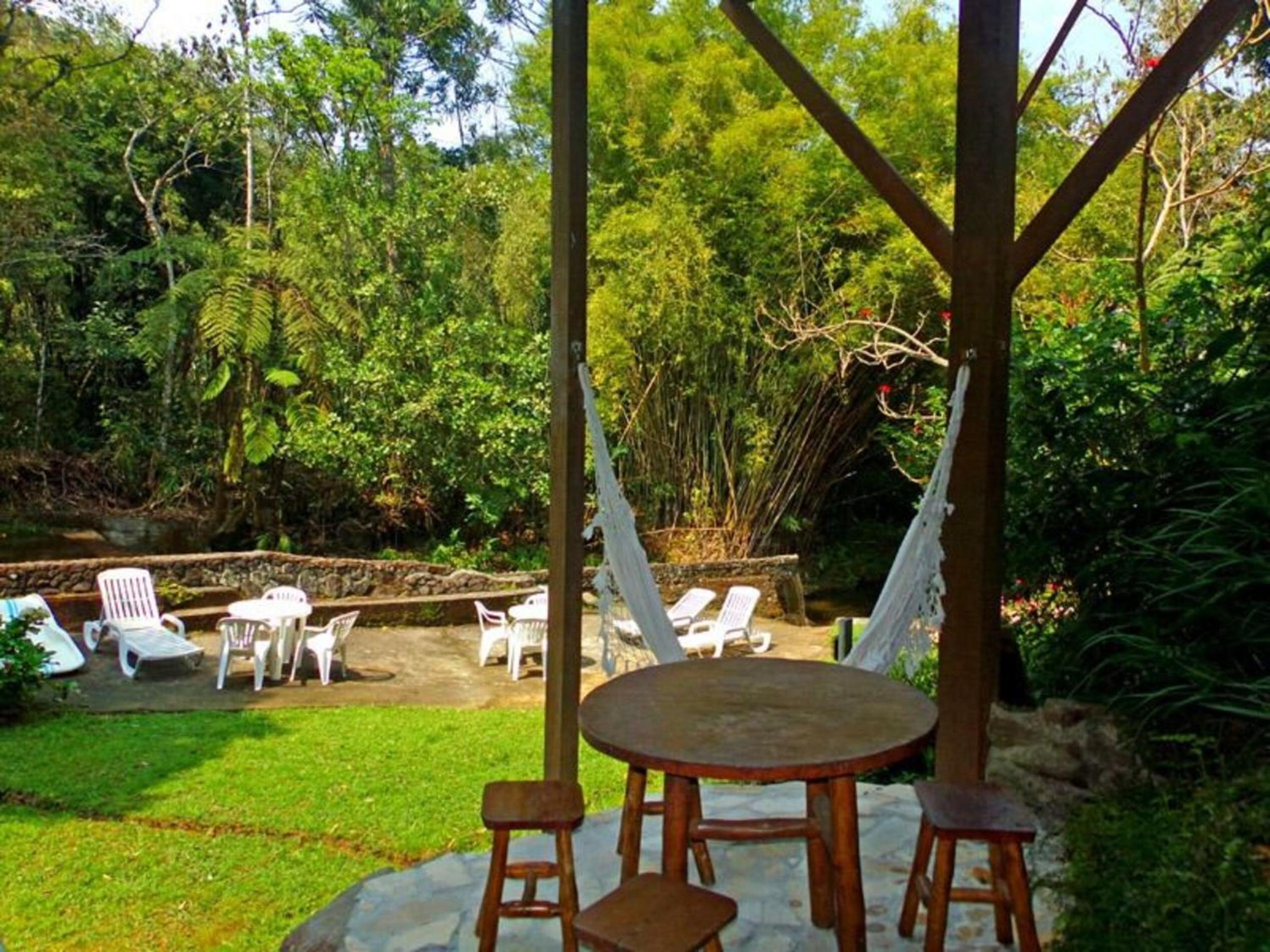 outdoor BBQ area