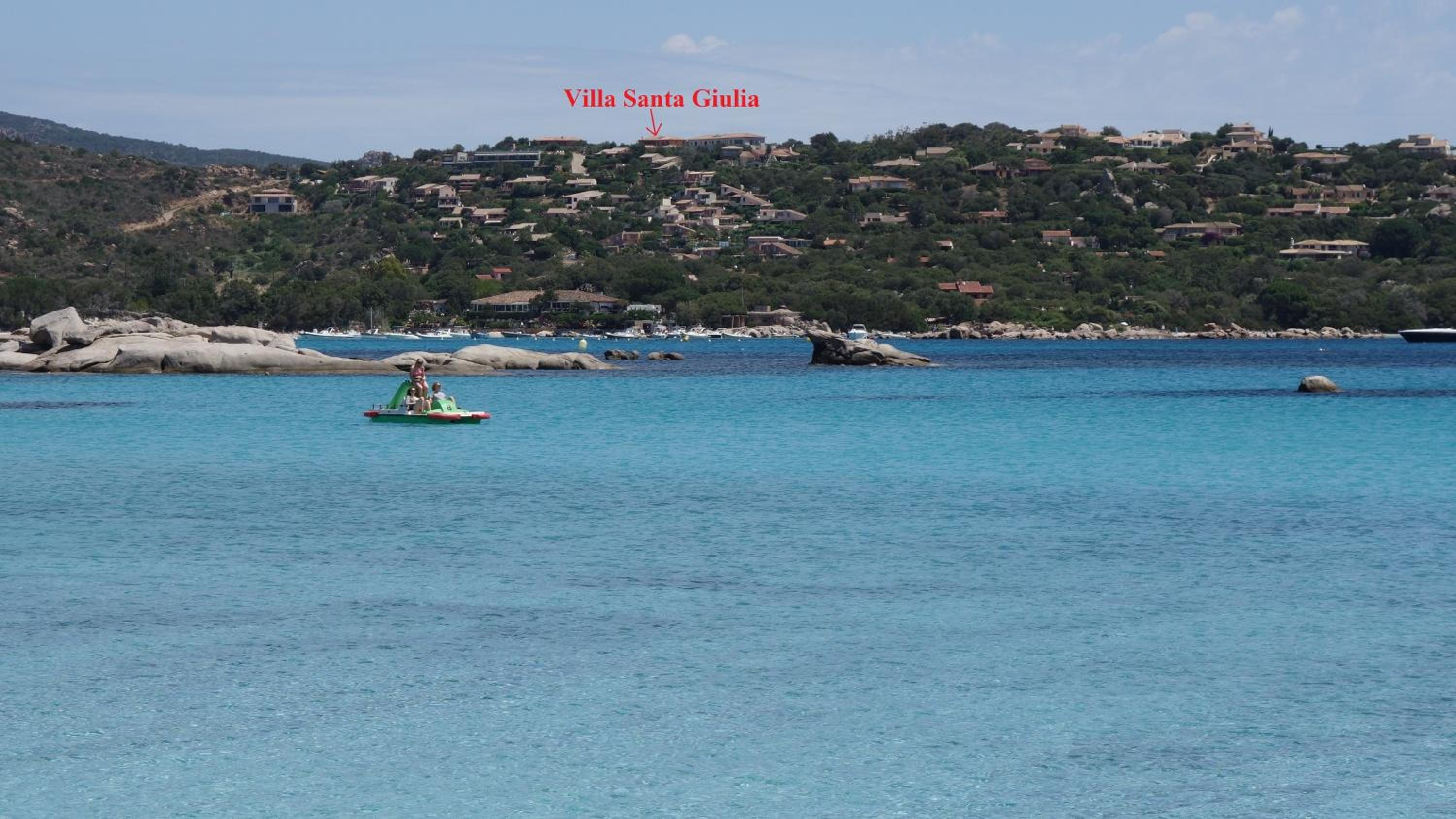 Villa Santa Giulia, vue panoramique sur la mer, 900 m de la plage