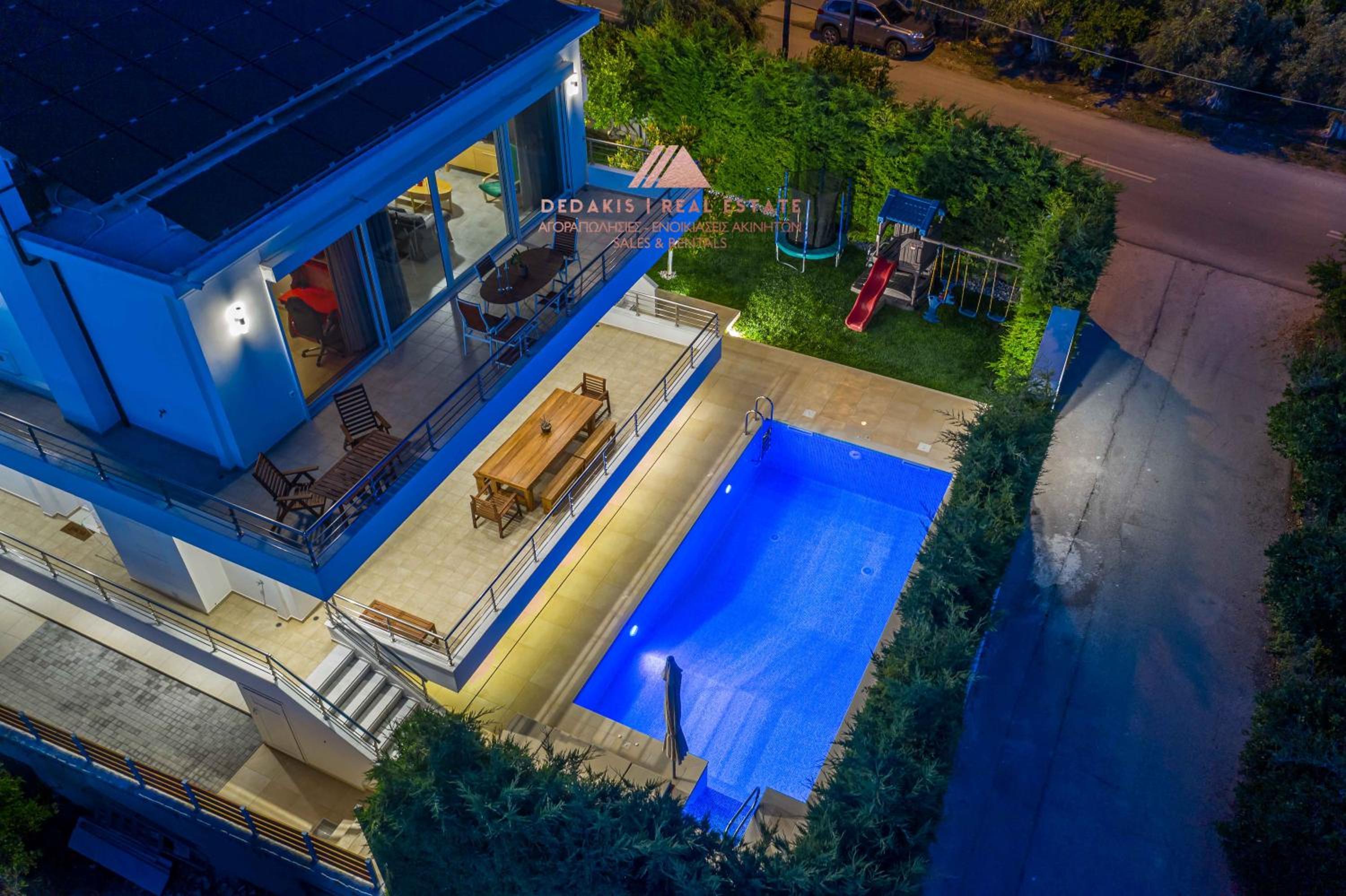 Luxury Villa Loutraki with Private Heated Pool view 5