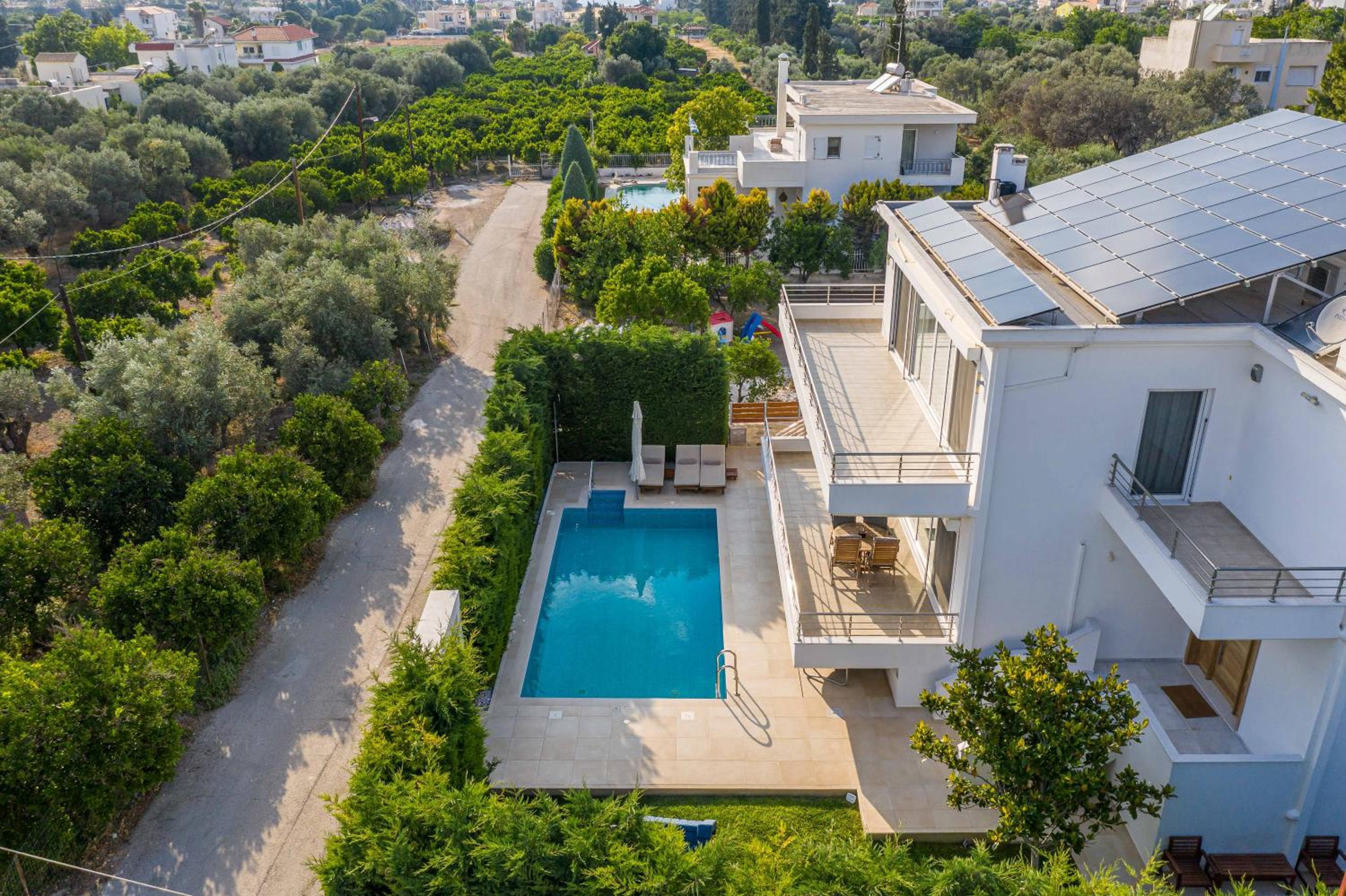 Luxury Villa Loutraki with Private Heated Pool view 2