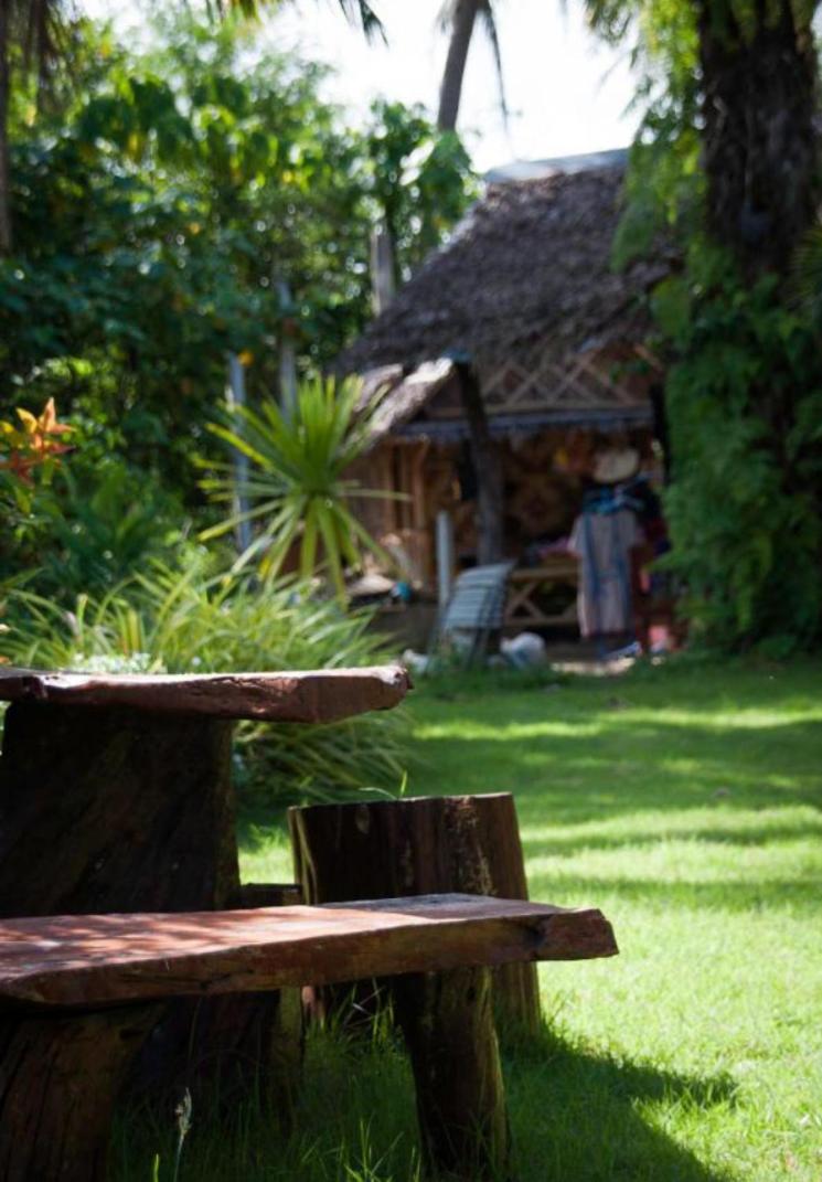 outdoor BBQ area