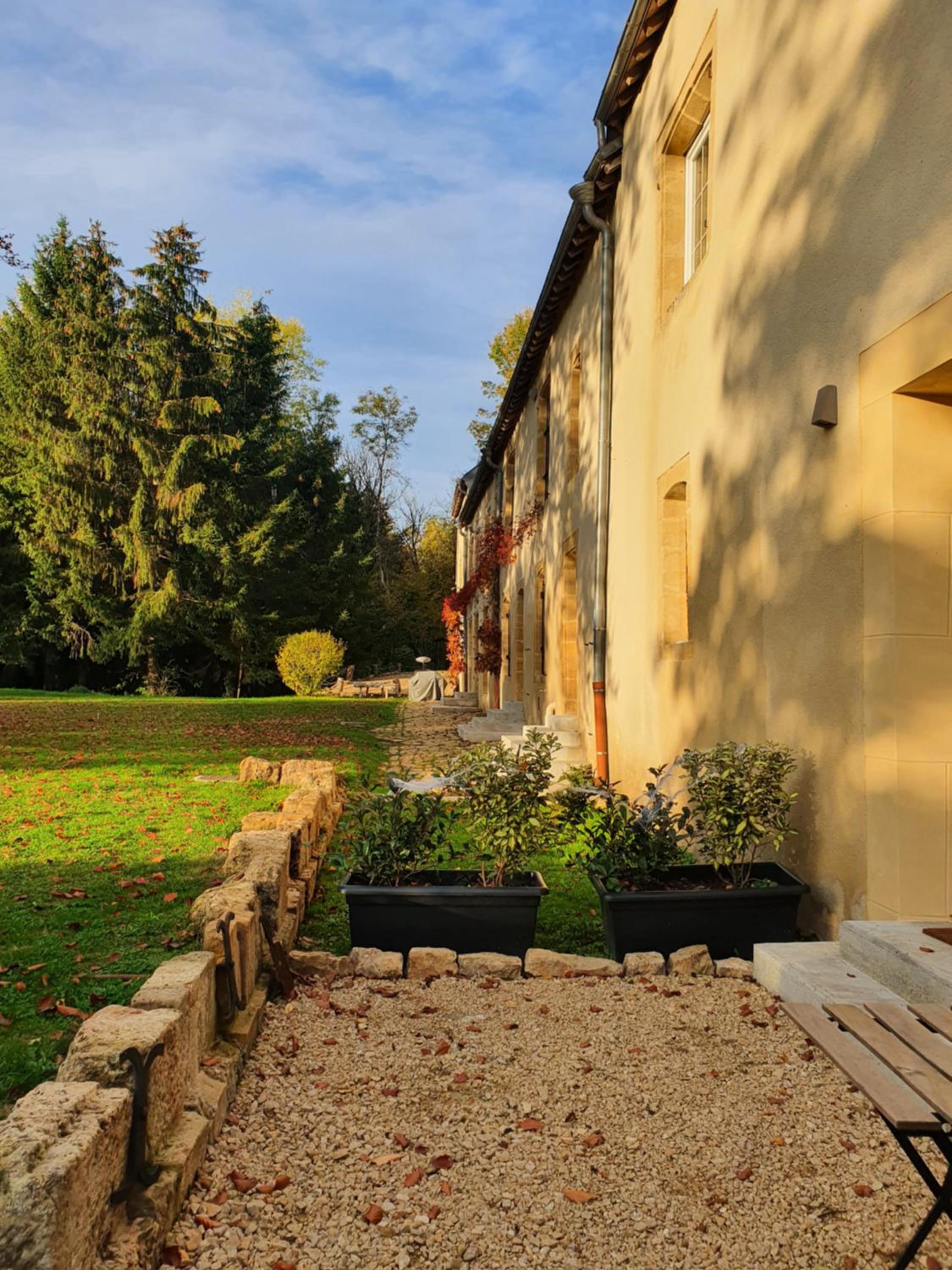 outdoor BBQ area
