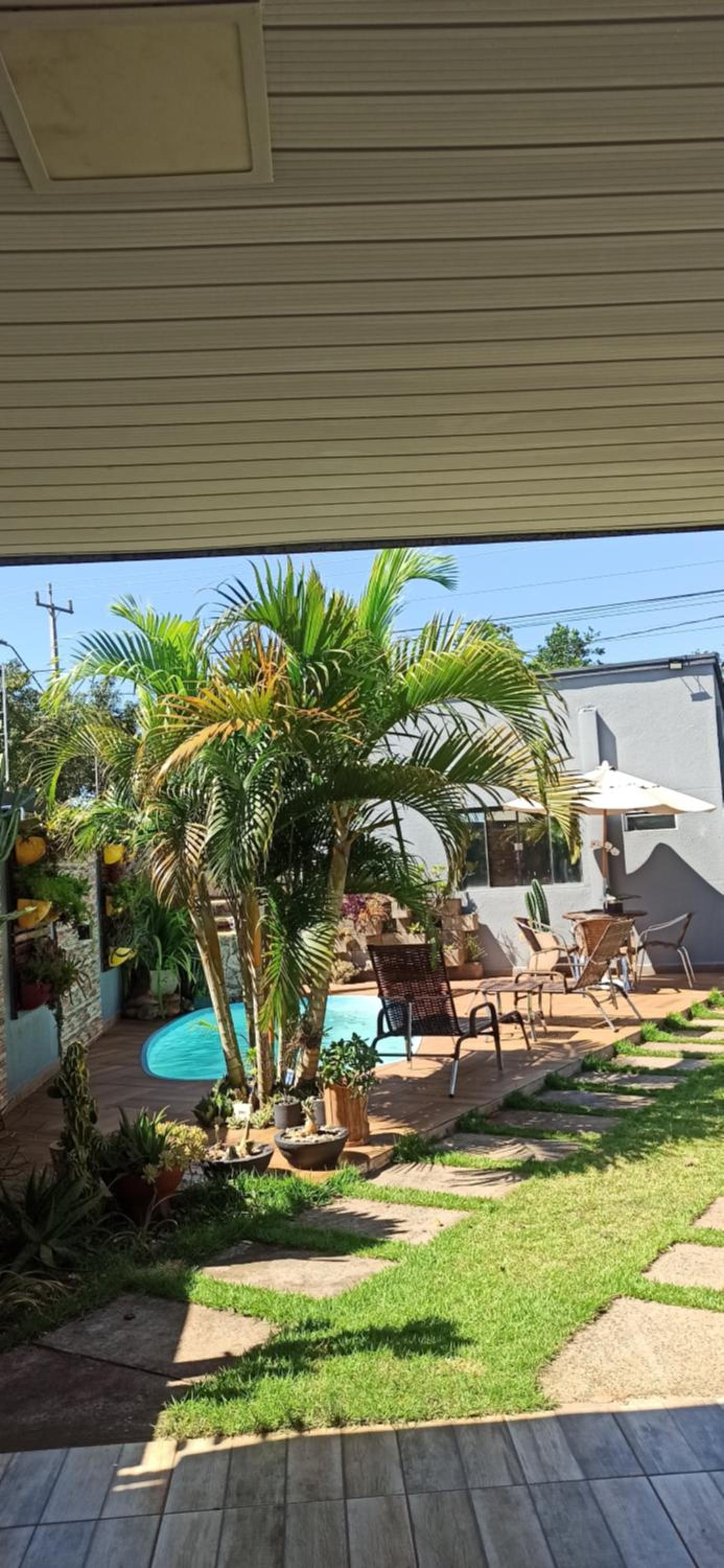outdoor BBQ area