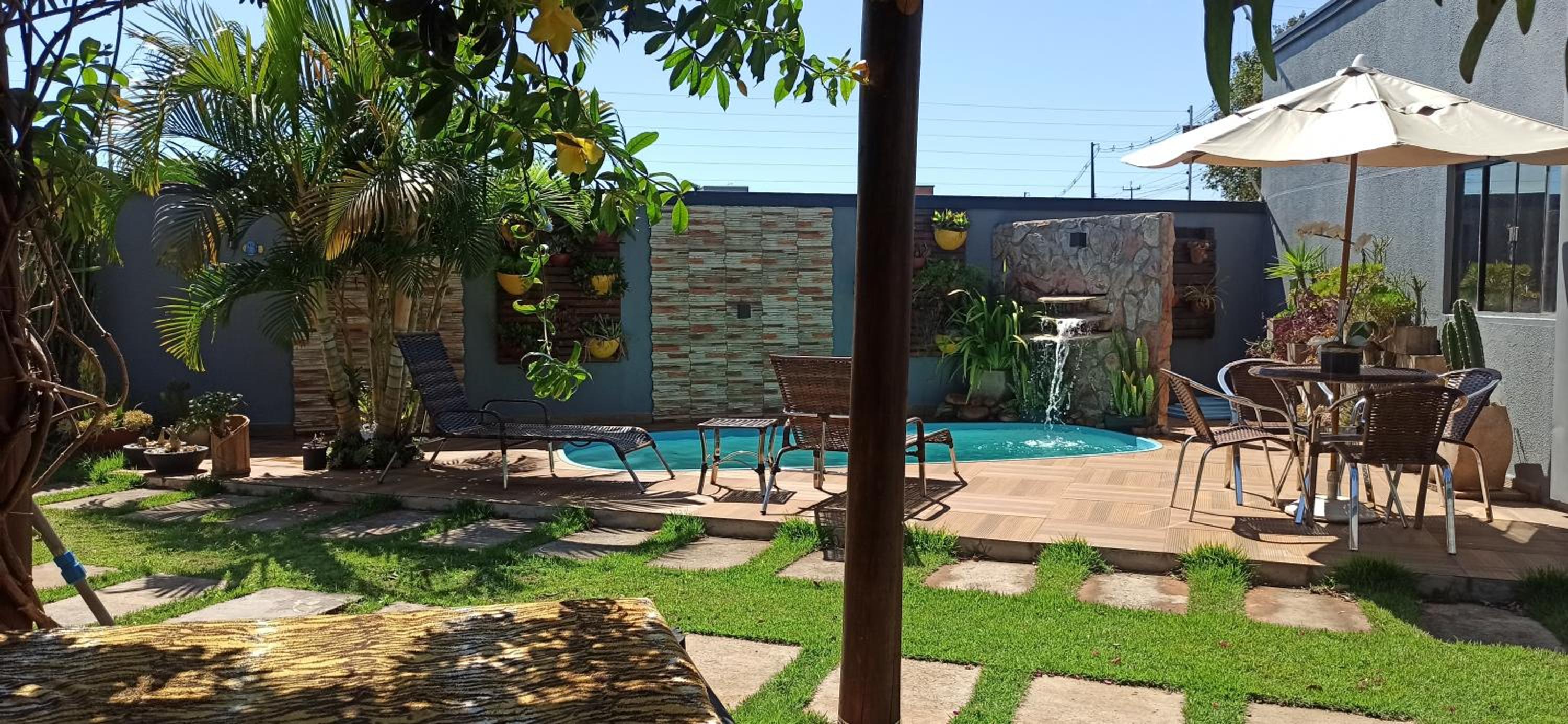 outdoor BBQ area