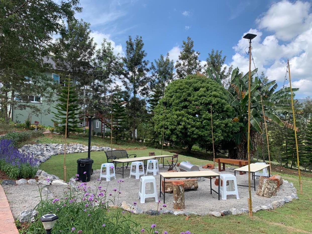 outdoor BBQ area