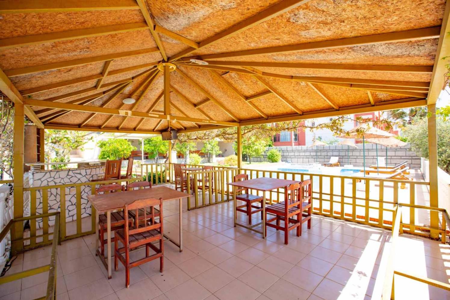 outdoor BBQ area