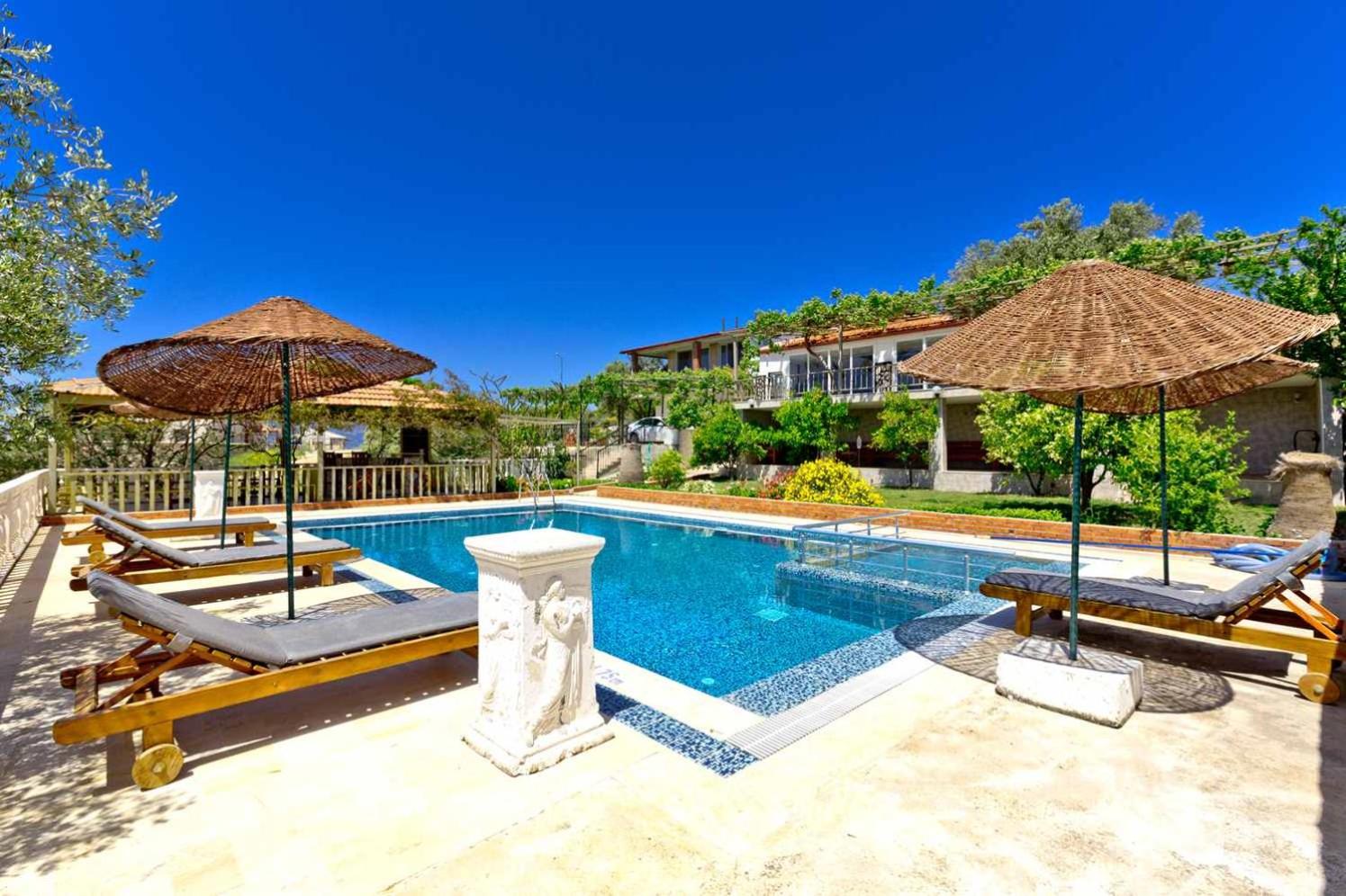 outdoor BBQ area
