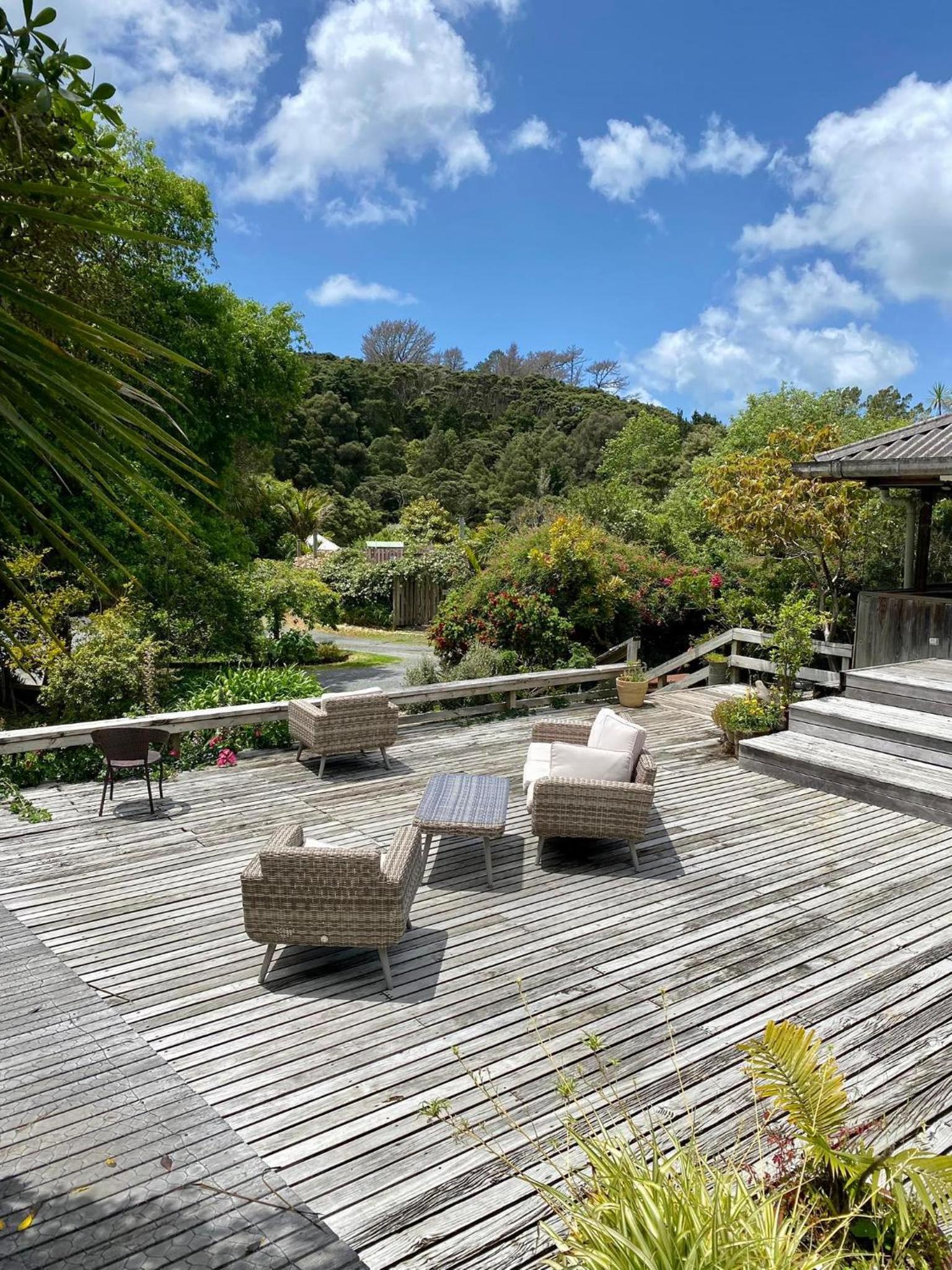 outdoor BBQ area