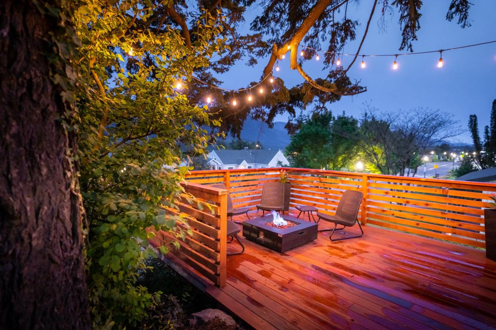 outdoor BBQ area