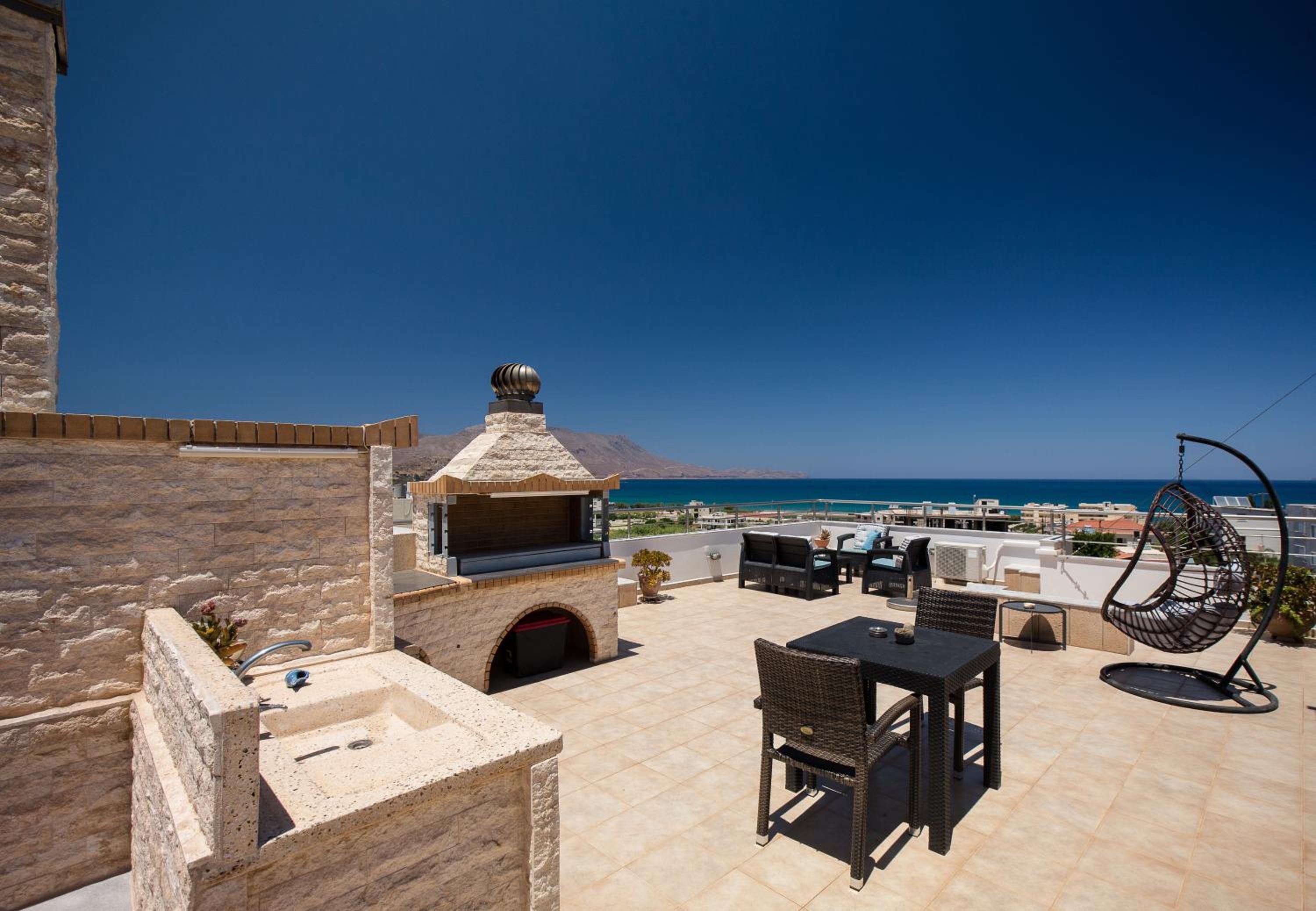 outdoor BBQ area