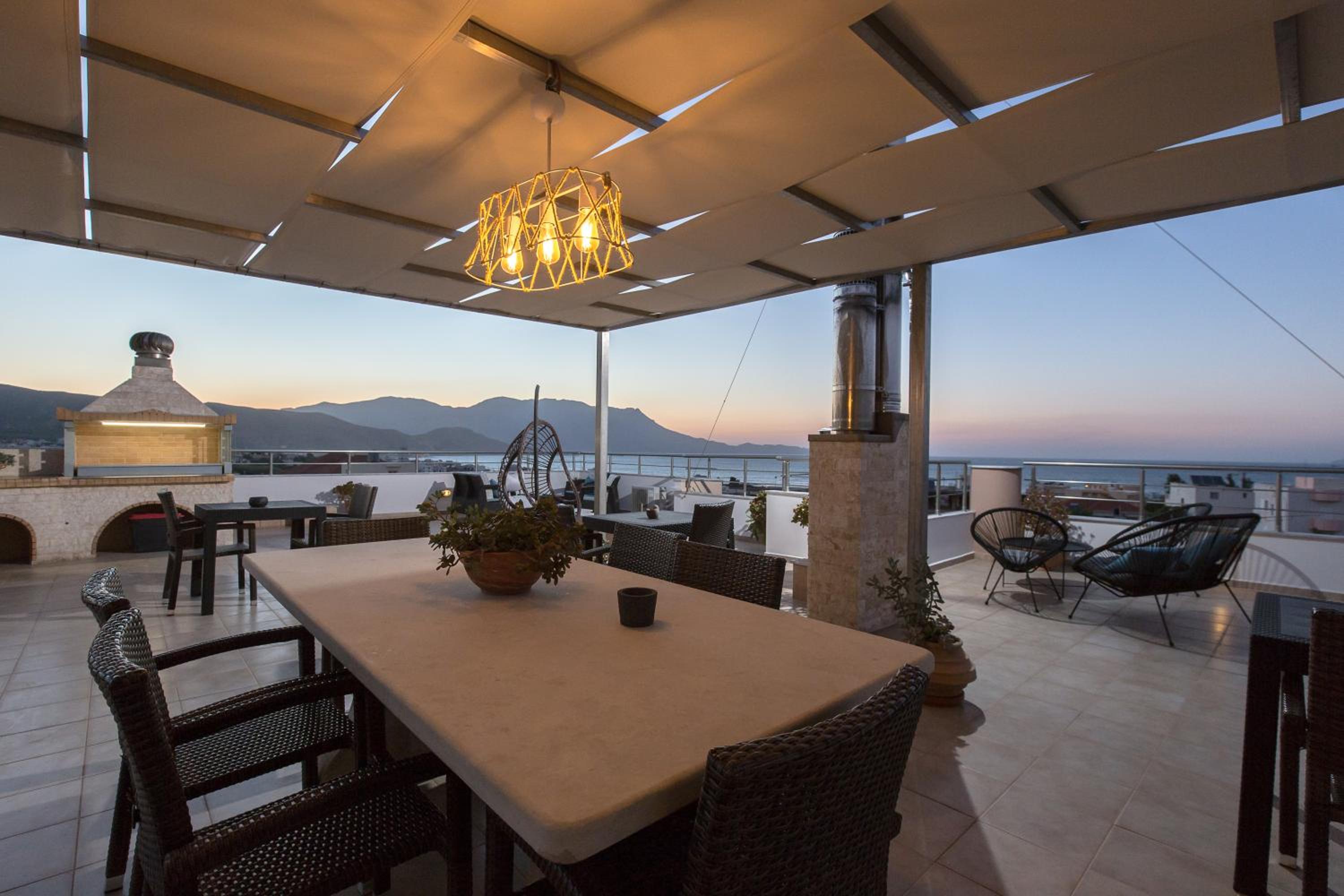 outdoor BBQ area