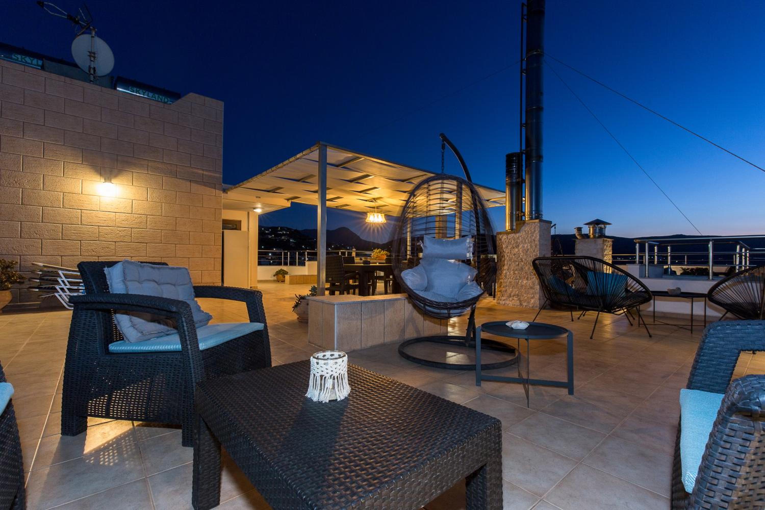 outdoor BBQ area