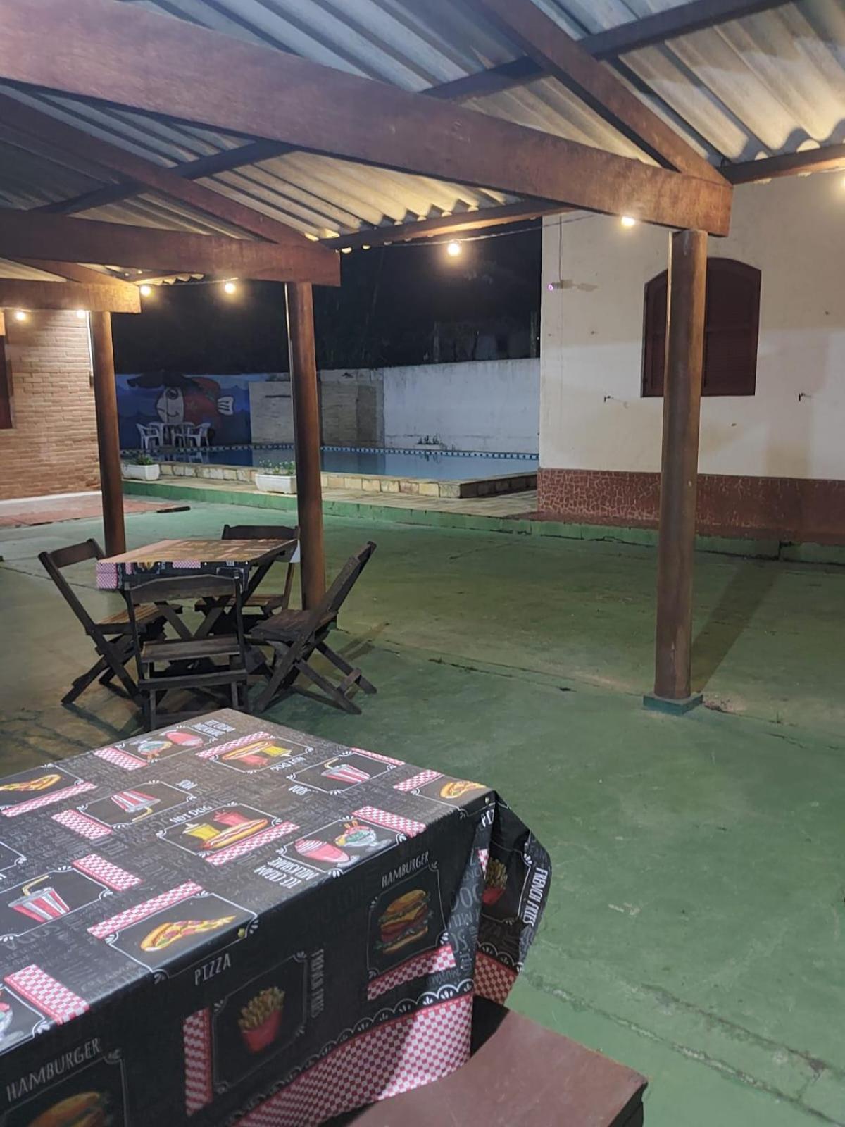 outdoor BBQ area