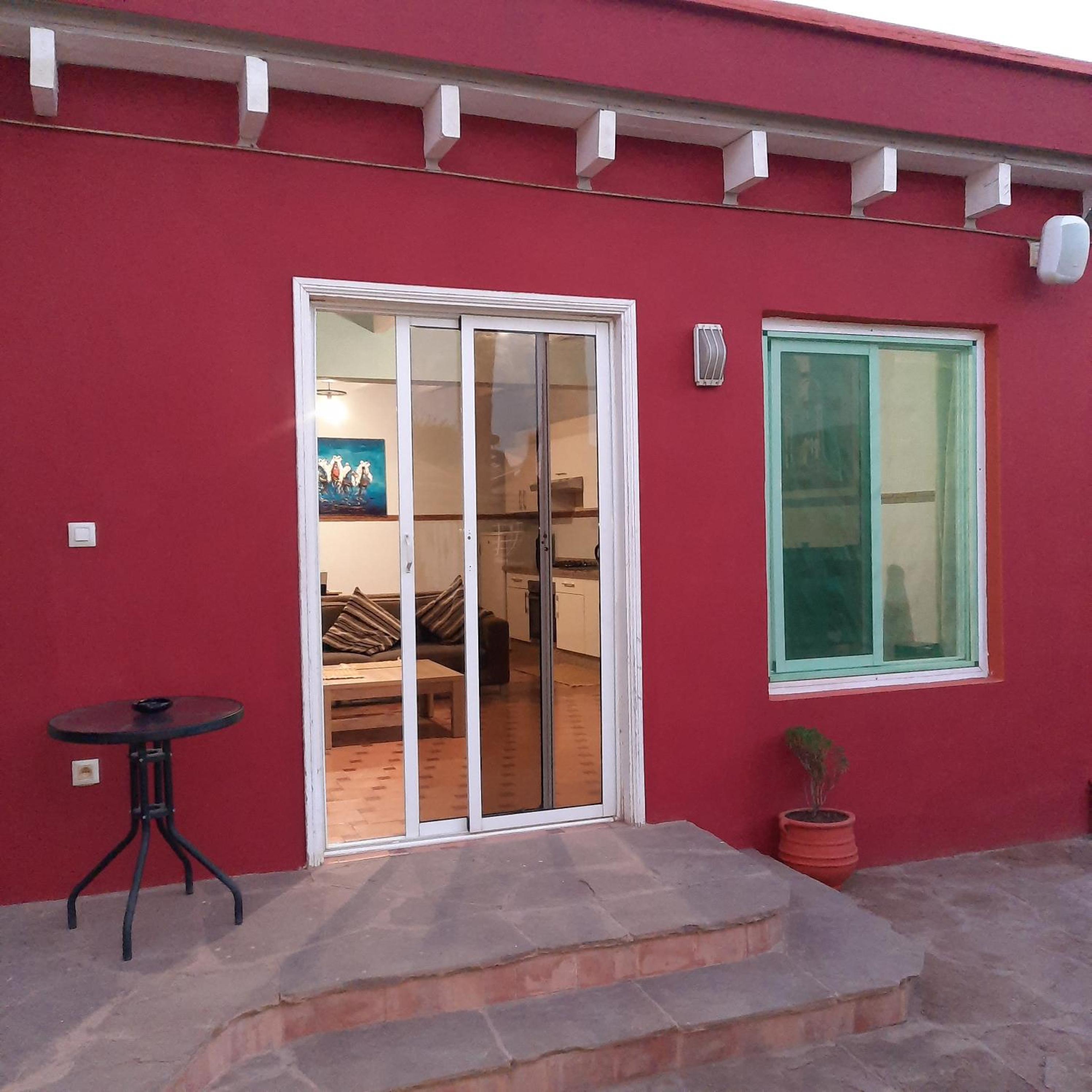 outdoor BBQ area