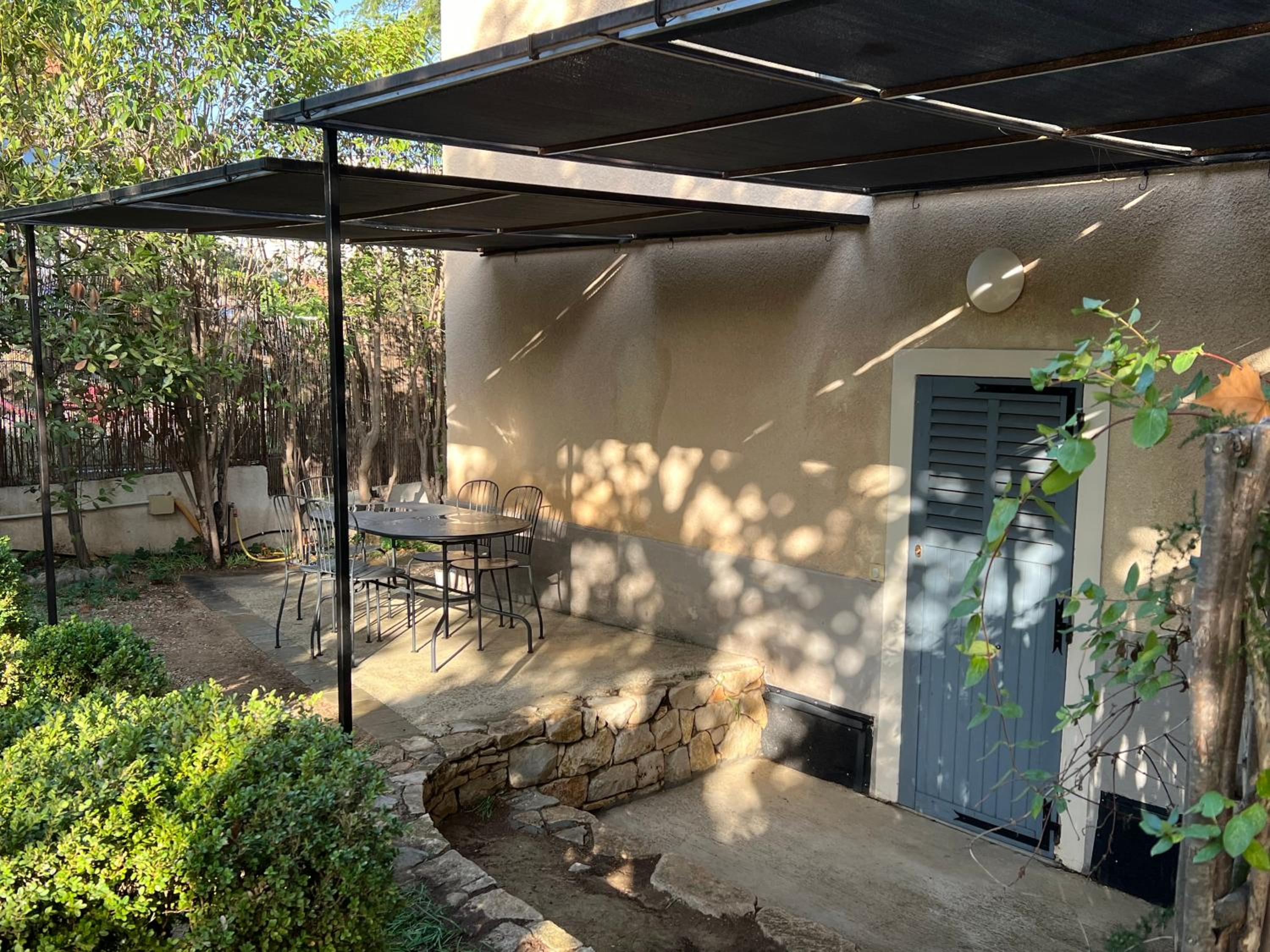outdoor BBQ area