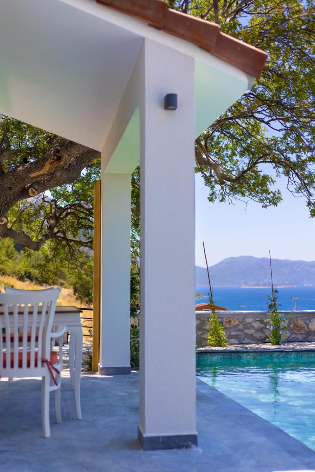 Villa Sakız Marmaris Söğüt'de Özel Havuzlu Kiralık Villa view 3