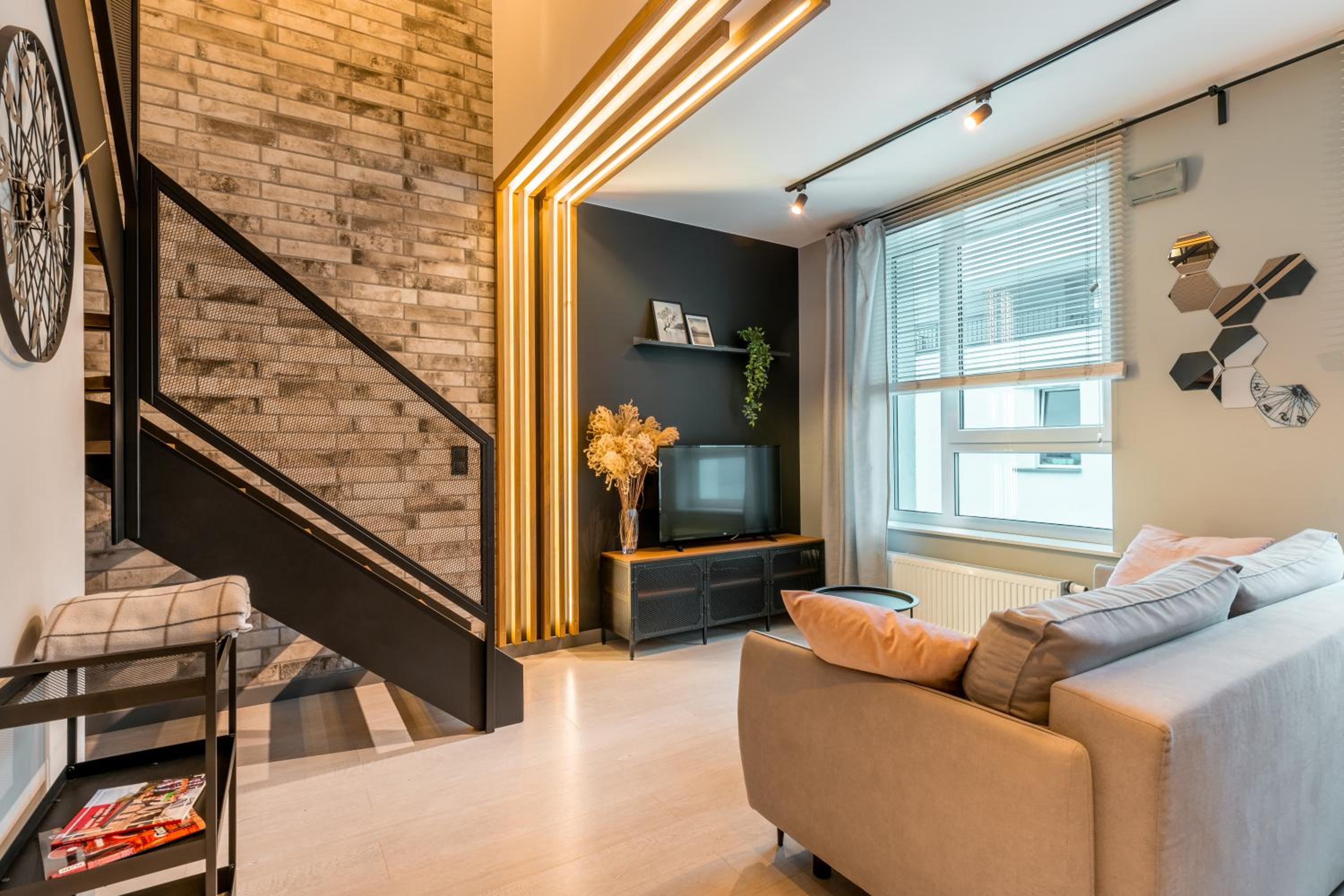 H&S N23 Dwupoziomowy Apartament Łódź Centrum Wi-Fi Klimatyzacja