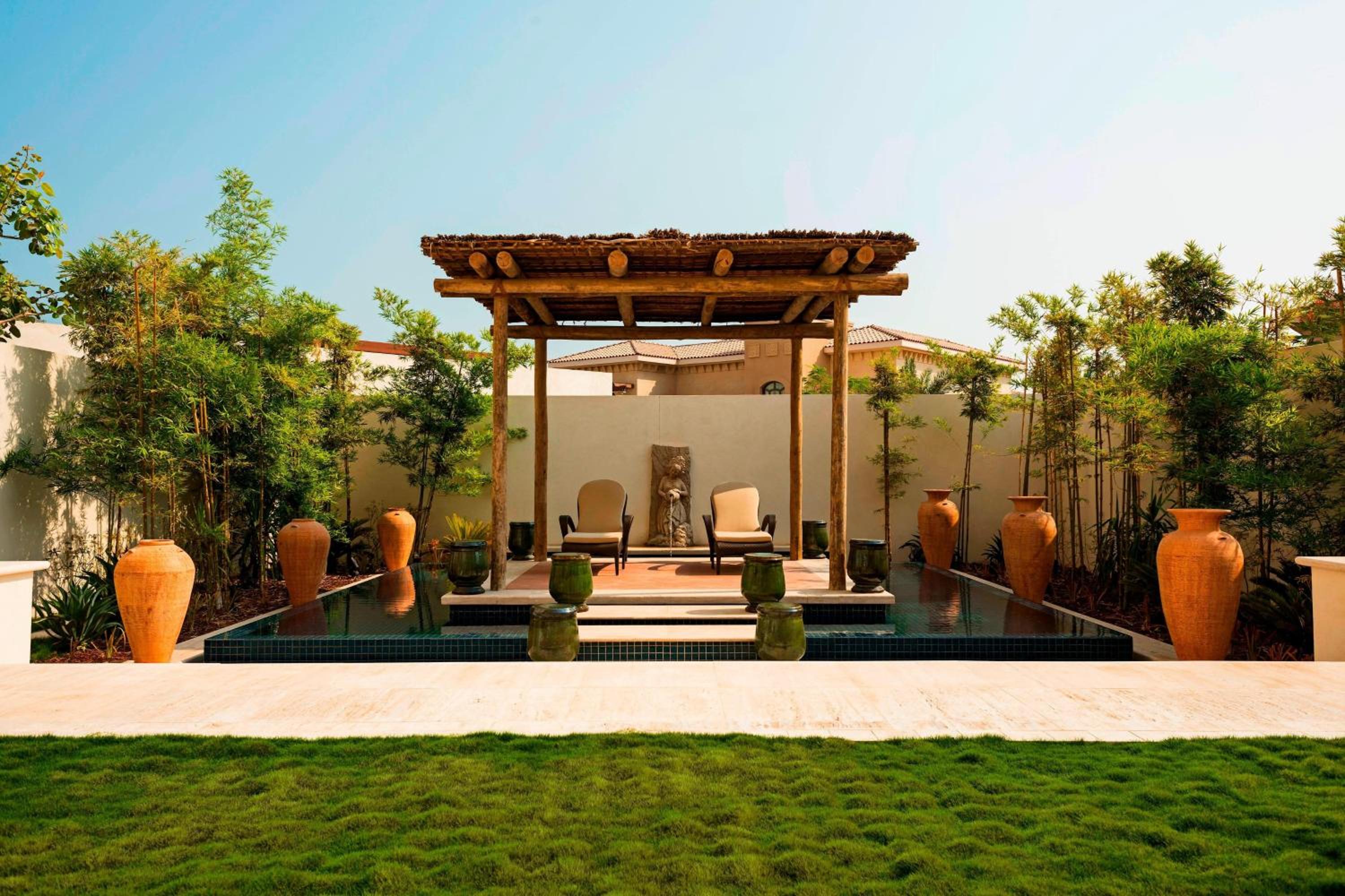 outdoor BBQ area