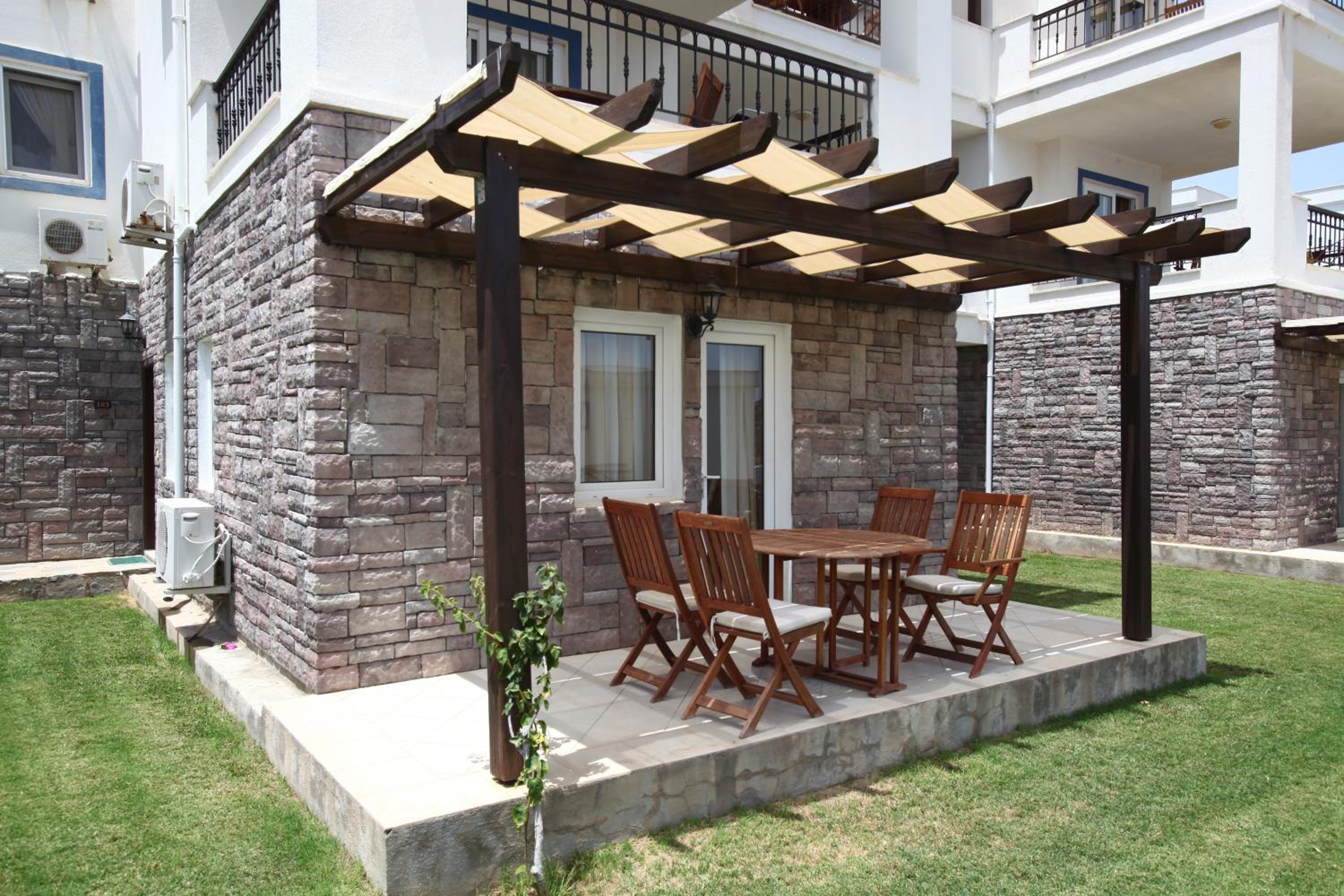 outdoor BBQ area