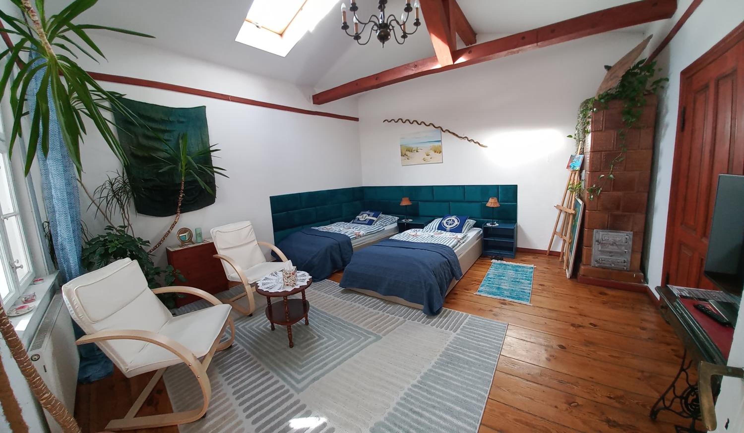 Apartament ze słoneczną werandą -250 m do plaży