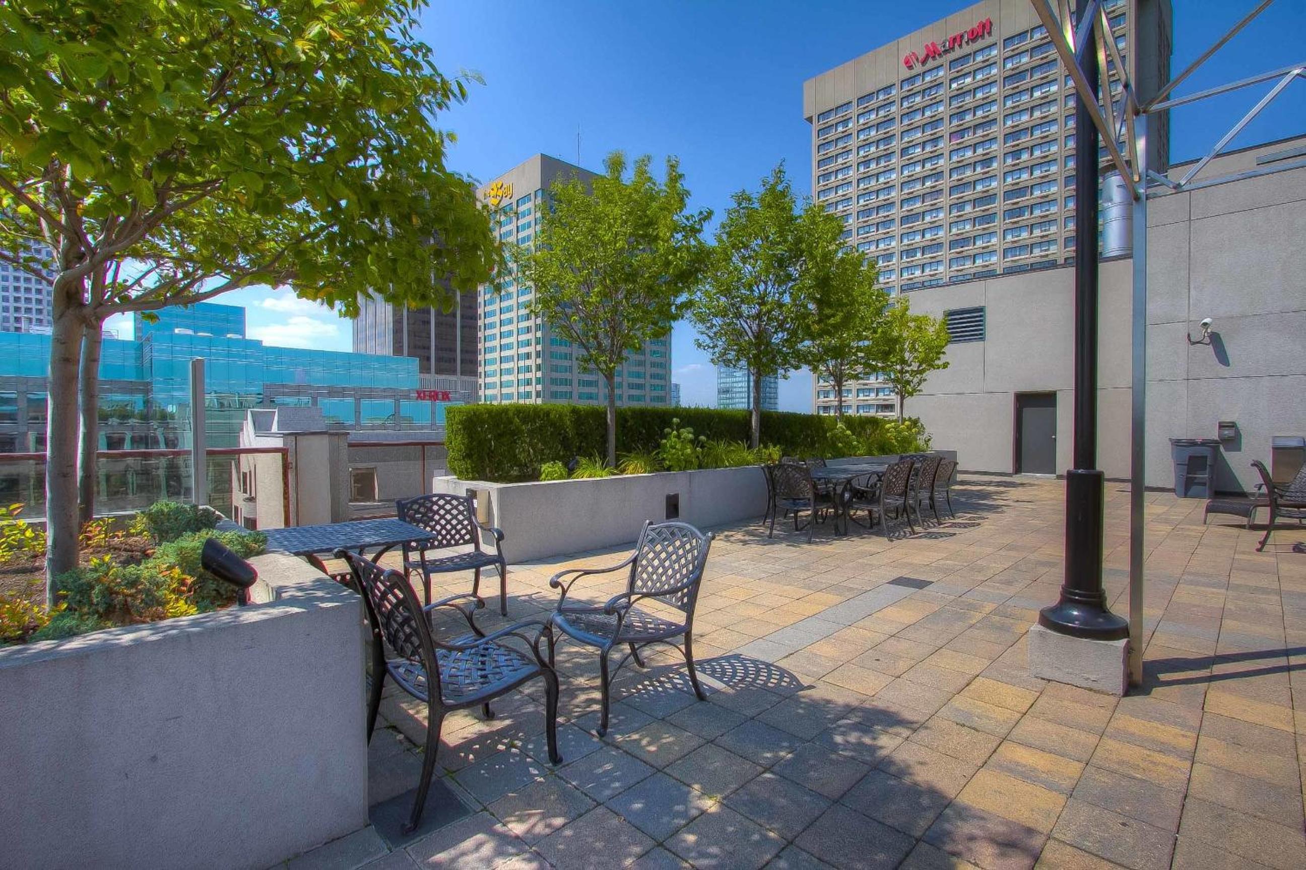 outdoor BBQ area