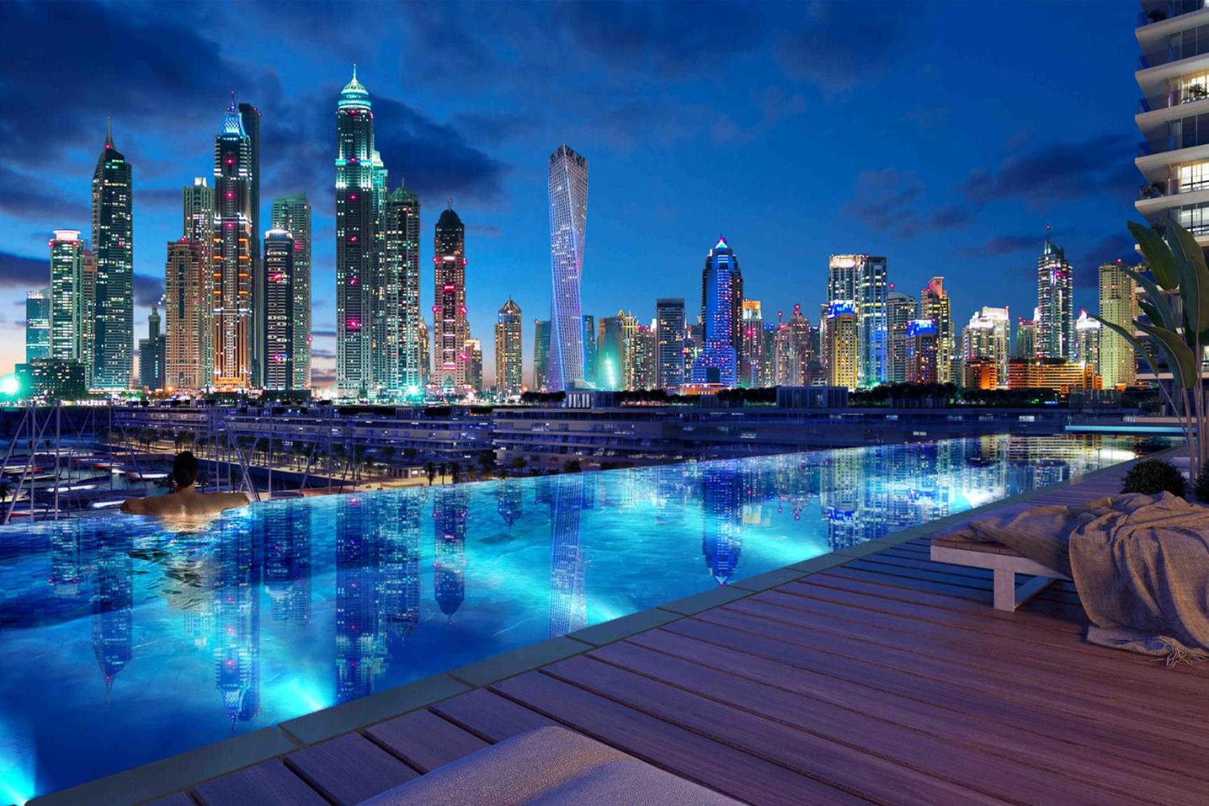 Livbnb Suites - 3 Bedroom With Private Beach Marina Skyline View — 27