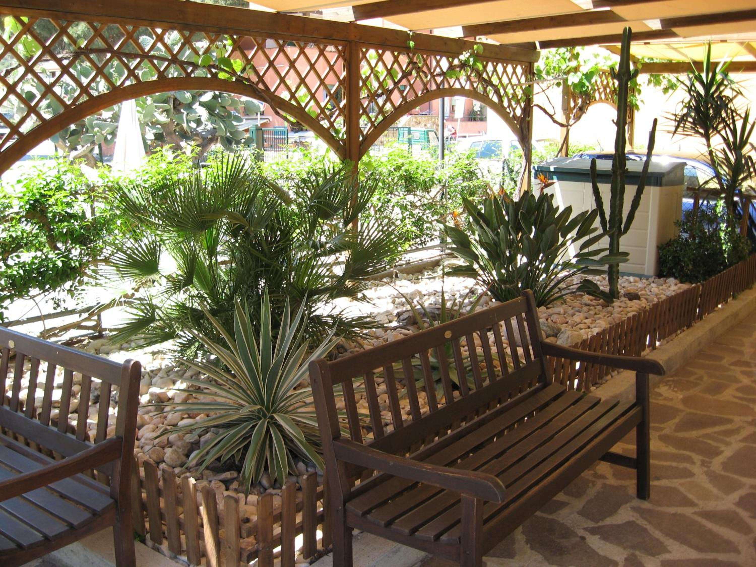 outdoor BBQ area