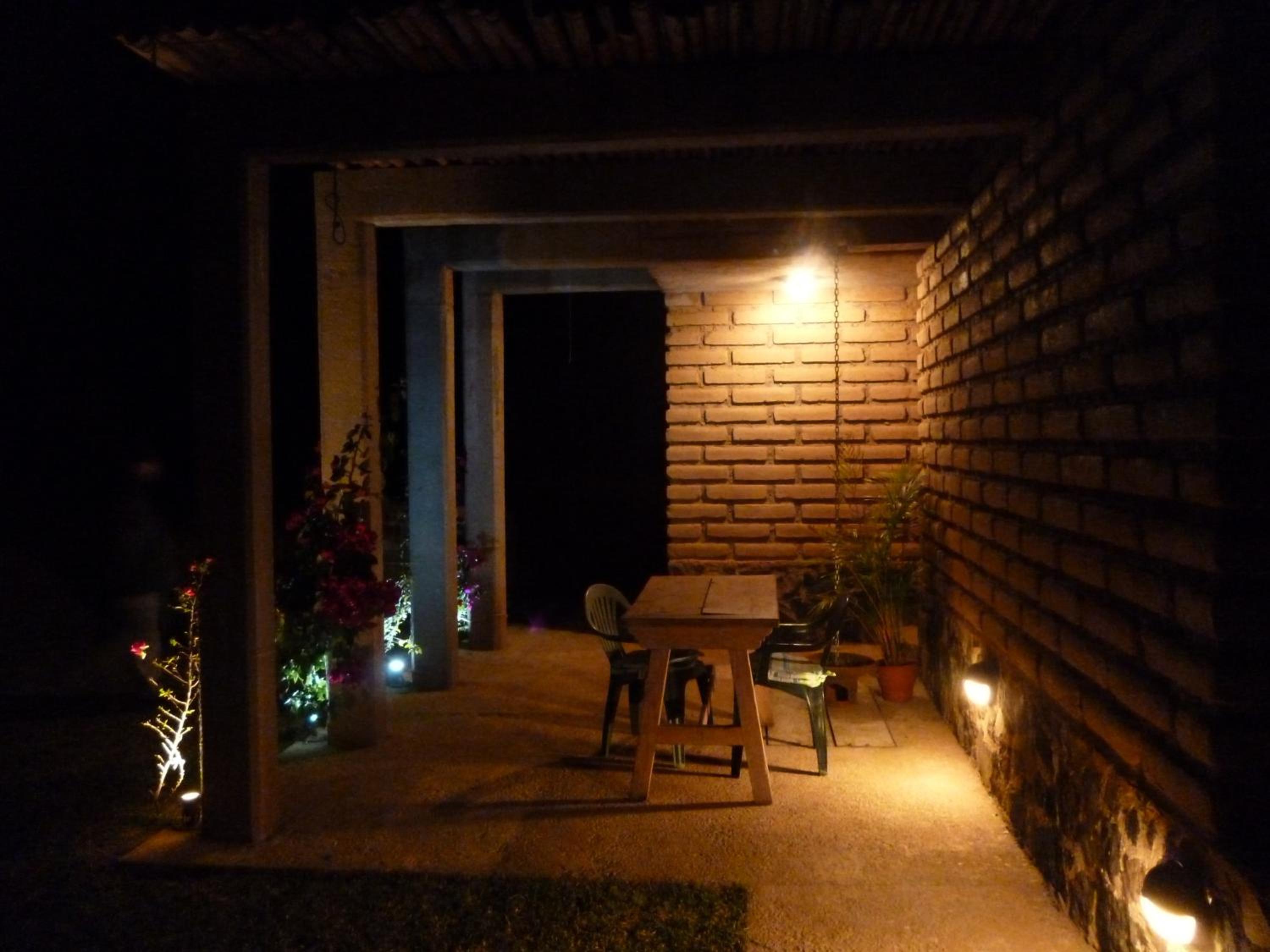 outdoor BBQ area