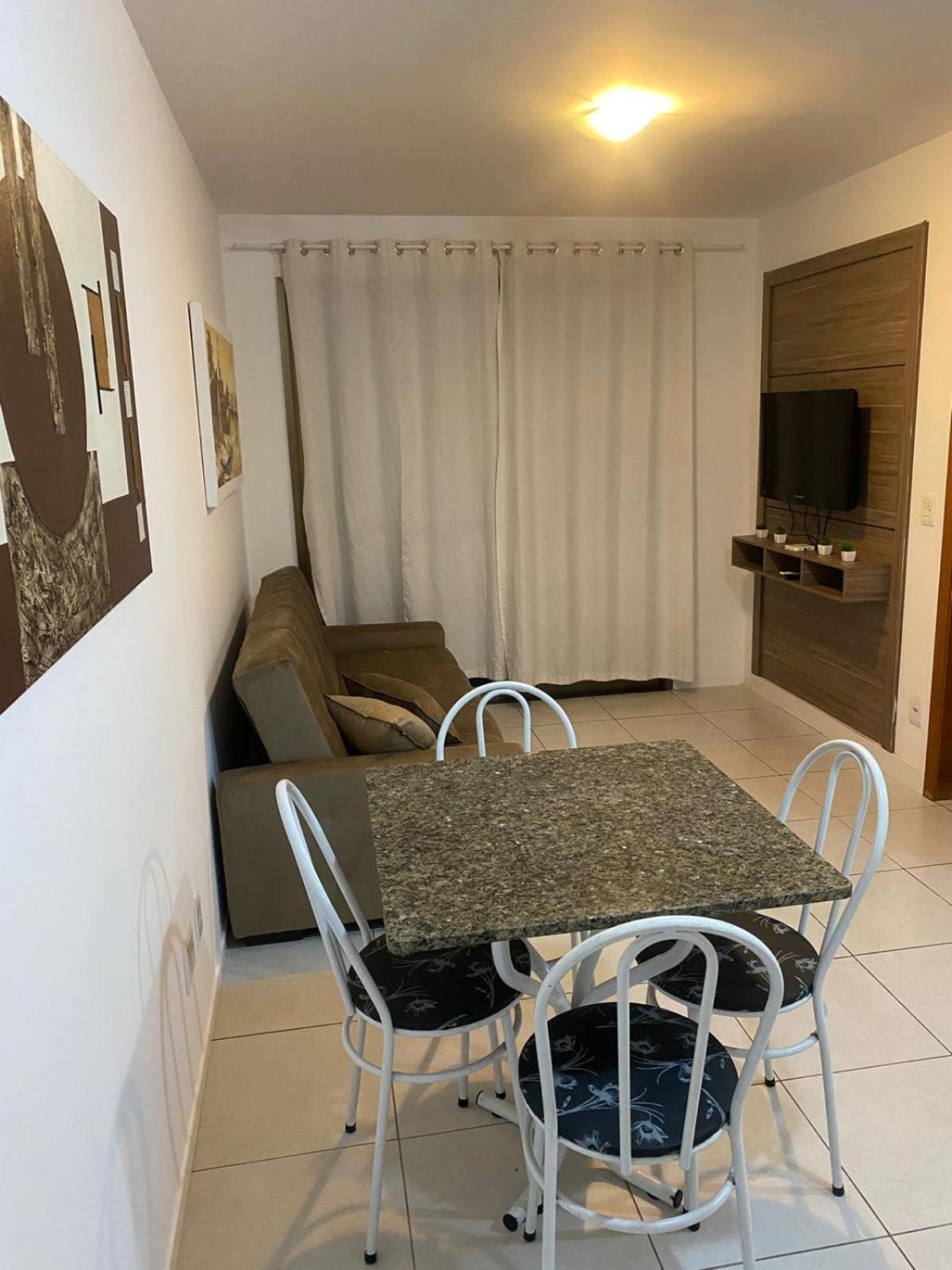 Apartamento mobiliado e funcional com vista para o mar da praia de itaparica