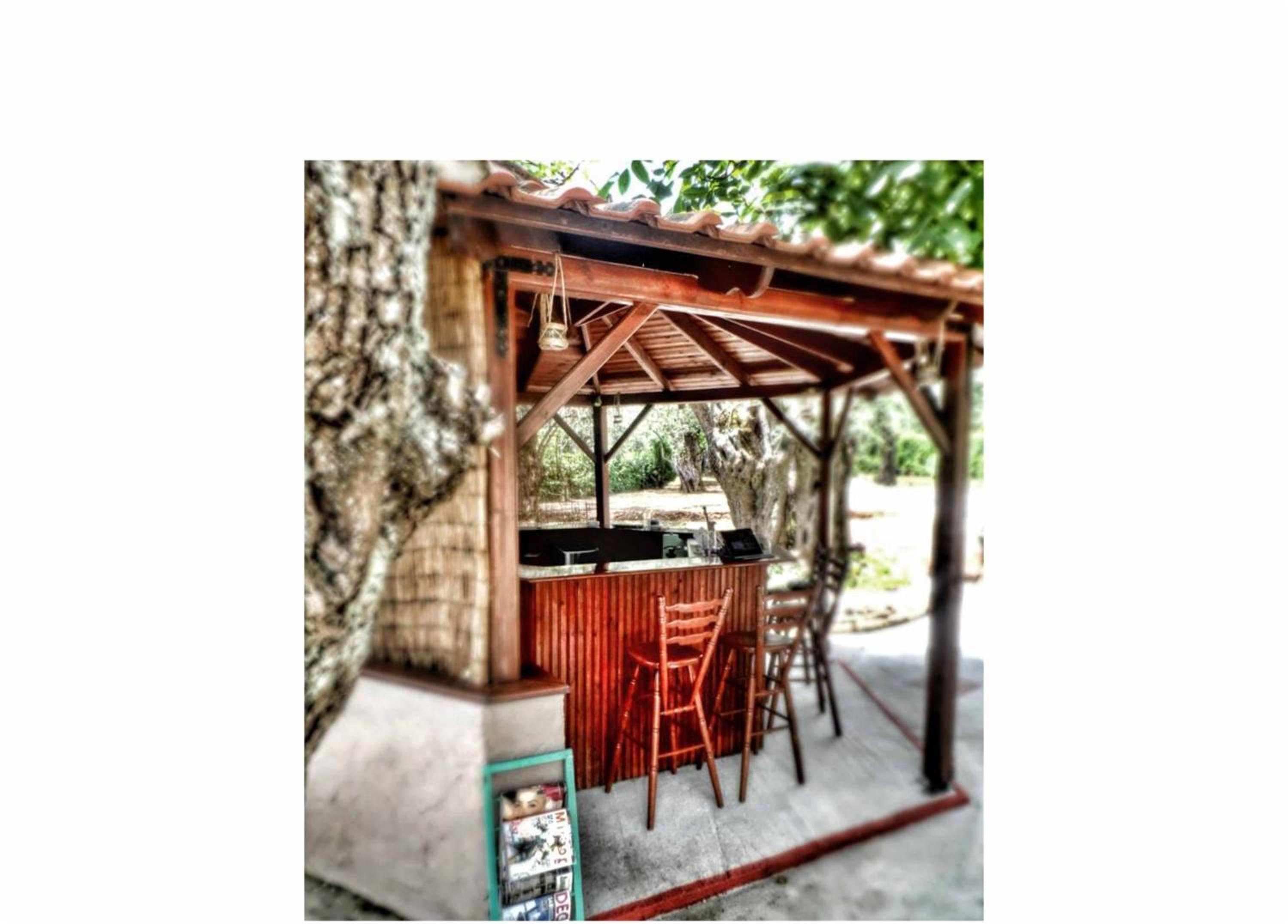 outdoor BBQ area