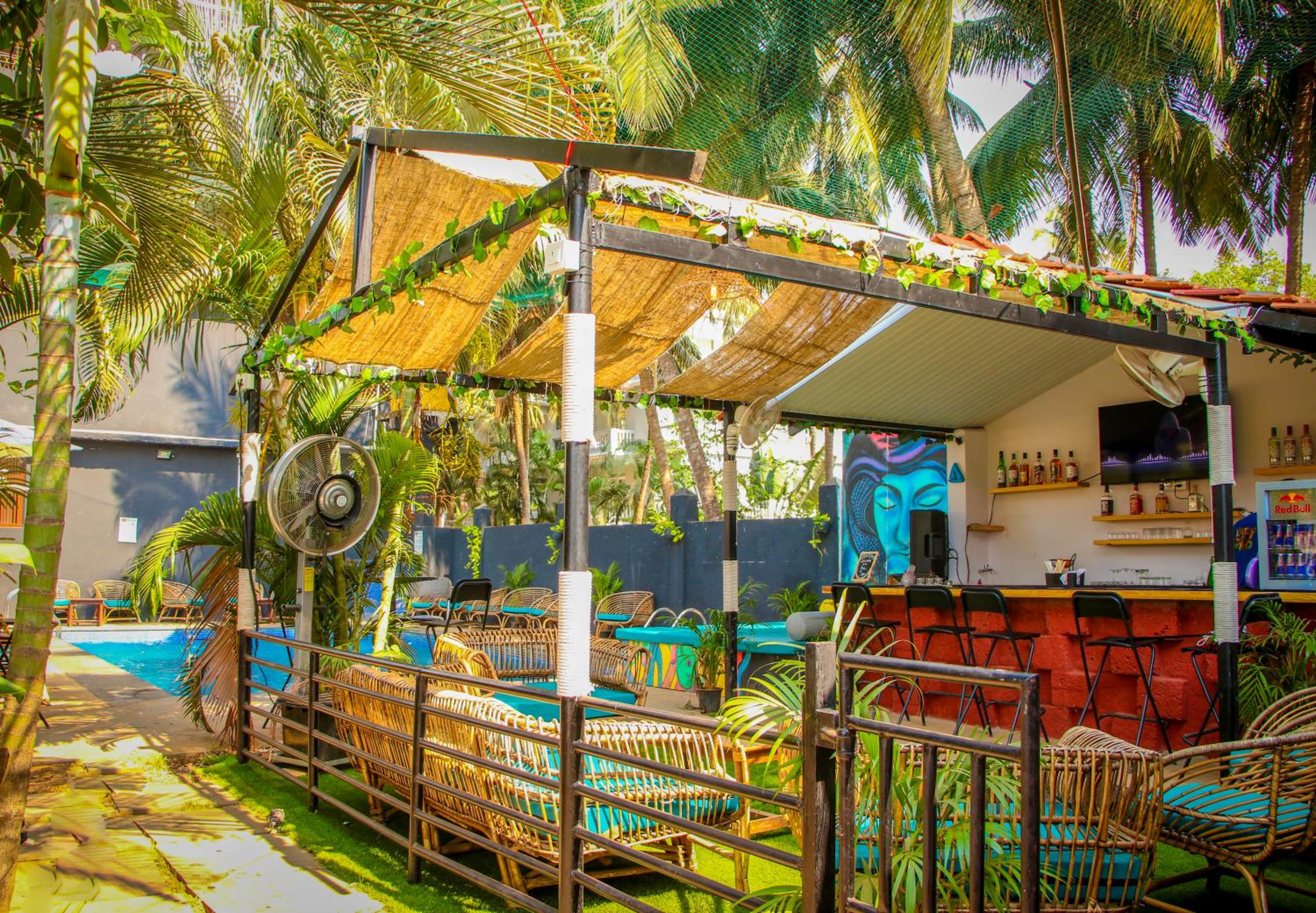 outdoor BBQ area