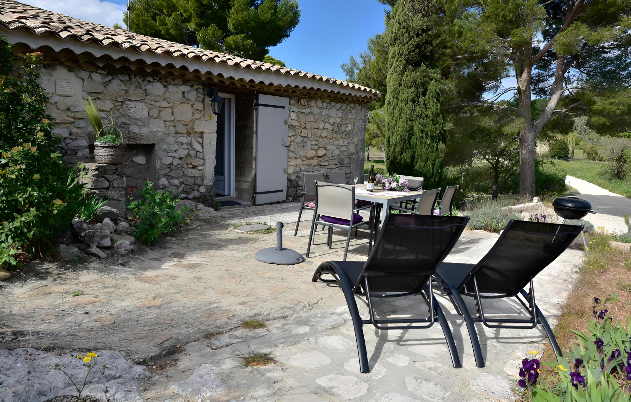 outdoor BBQ area