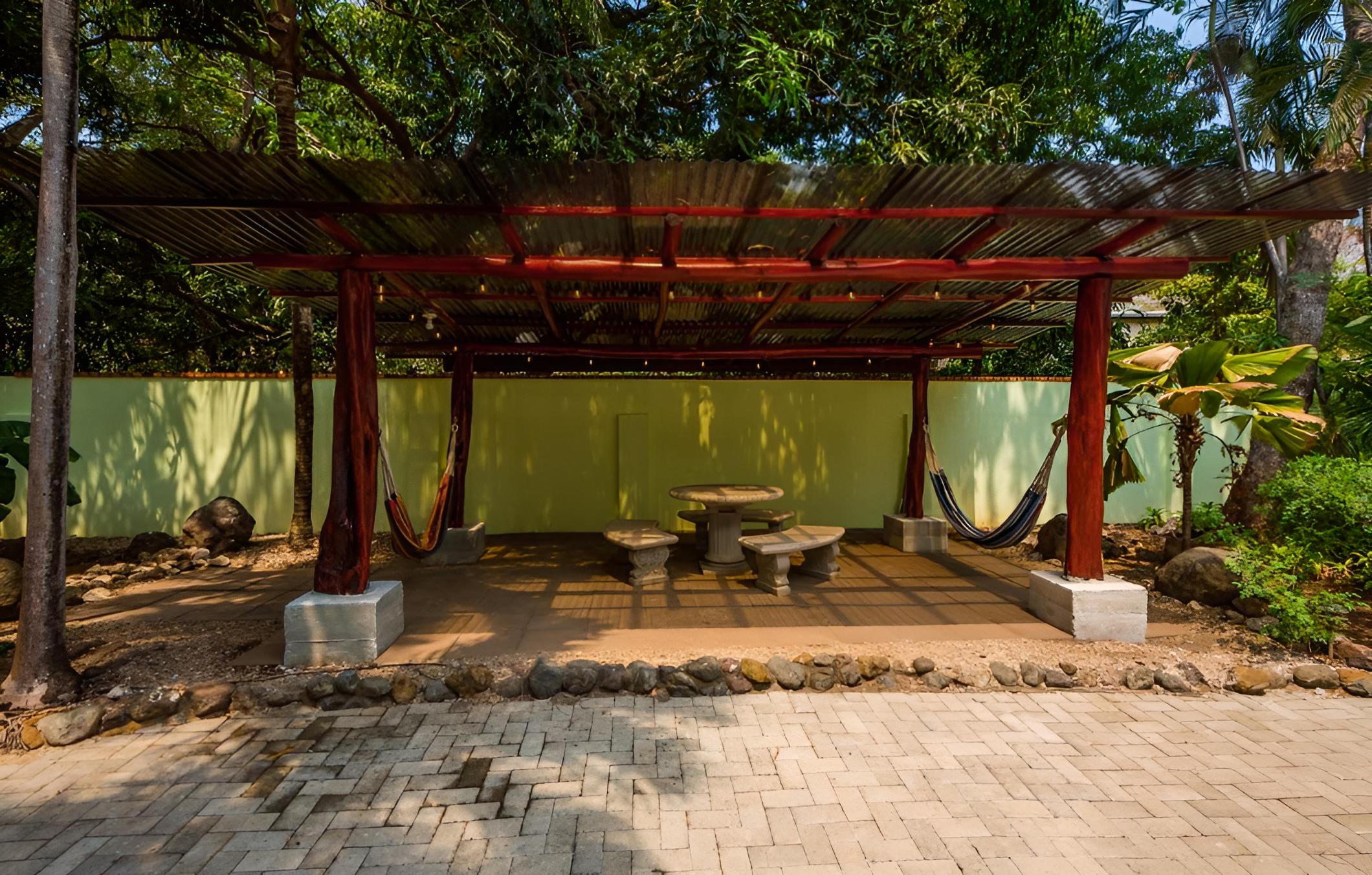 outdoor BBQ area