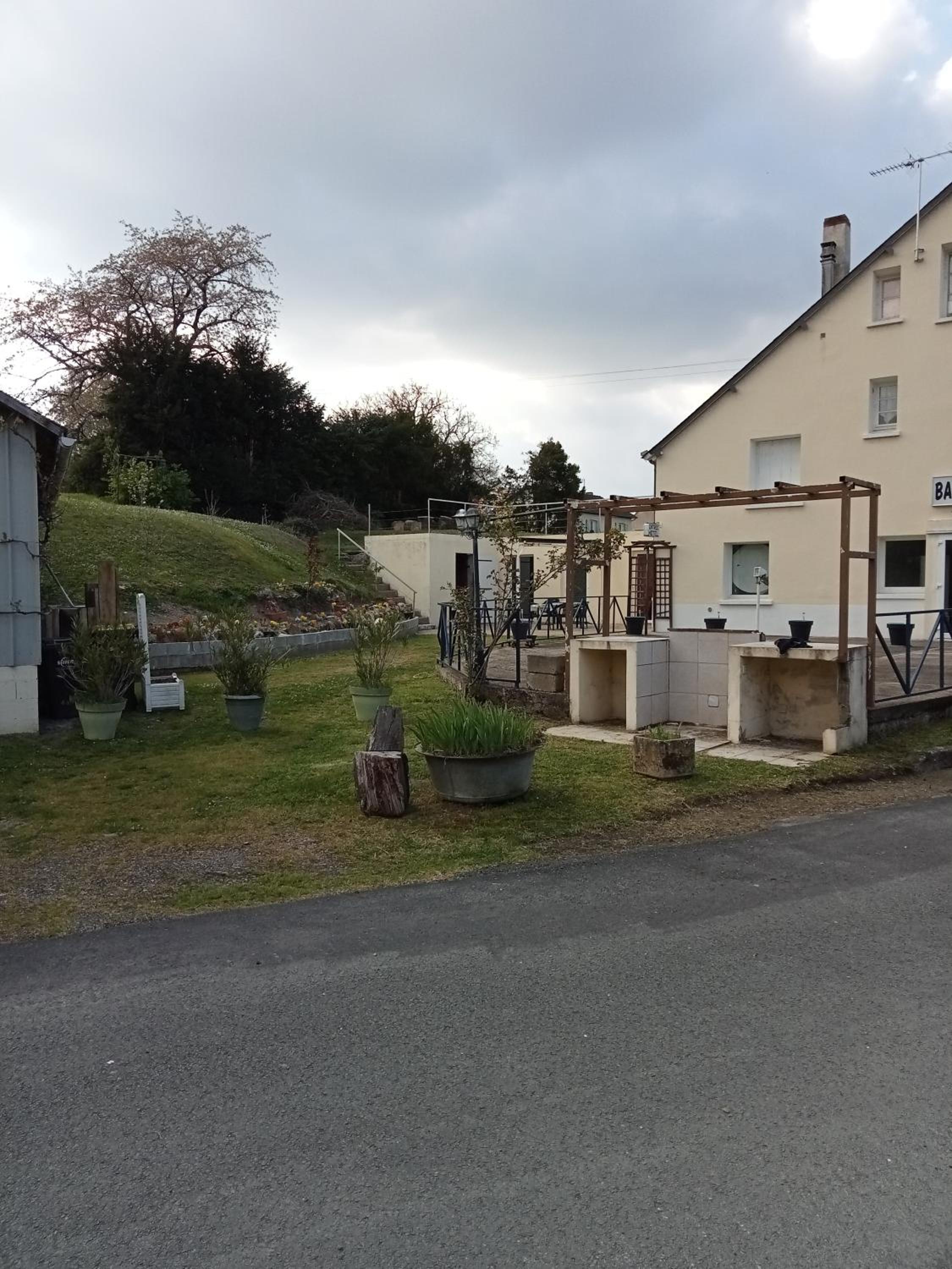 outdoor BBQ area
