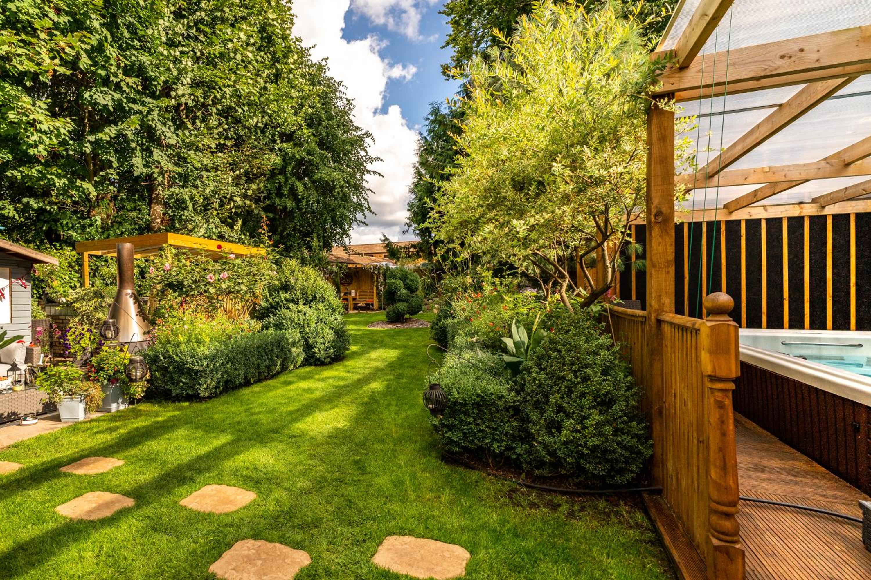 outdoor BBQ area