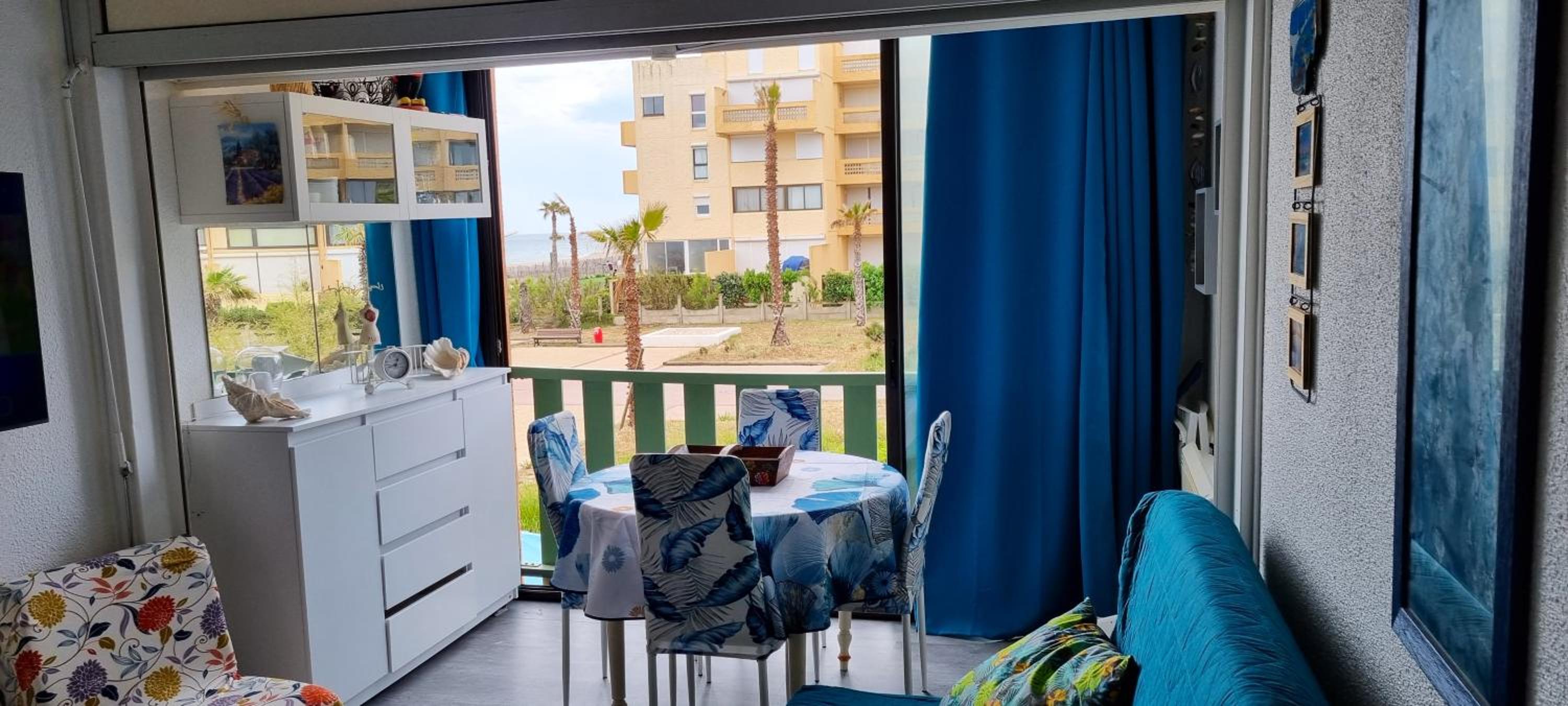 Appartement d'une chambre a Le Barcares a 50 m de la plage avec vue sur la mer et wifi view 4