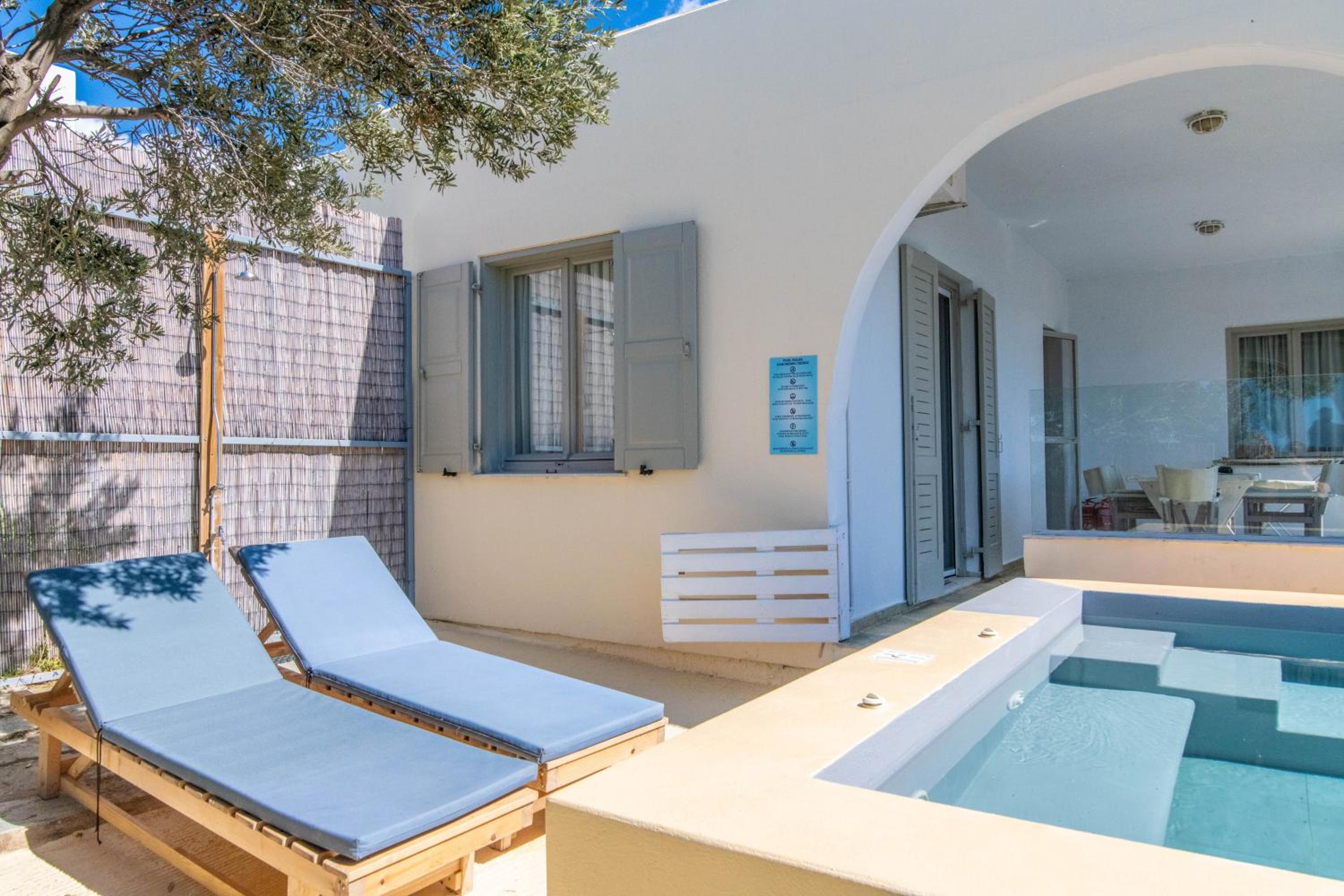 Villa with View of Agios Ioannis and Pool with Jacuzzi view 2