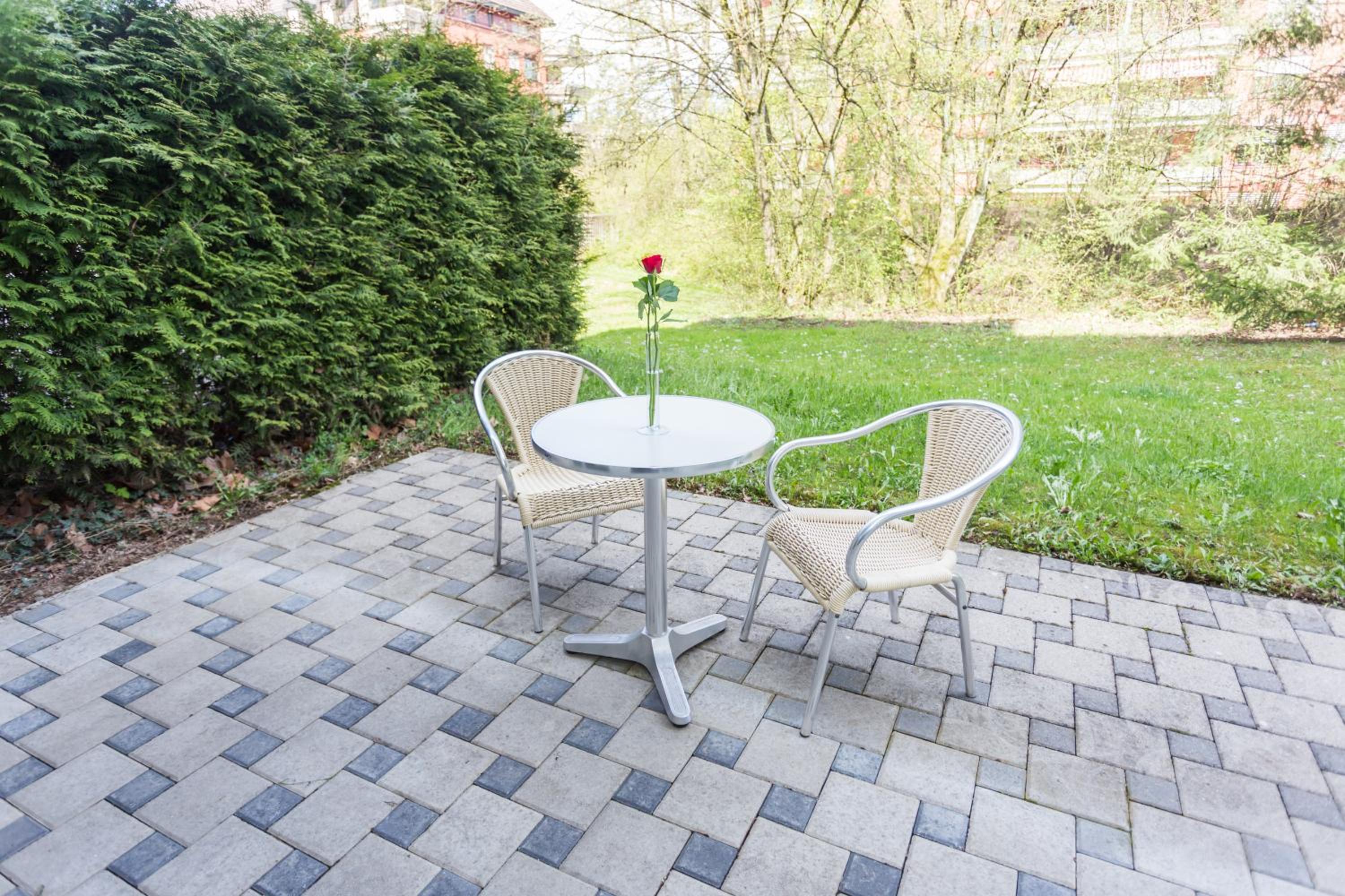 outdoor BBQ area