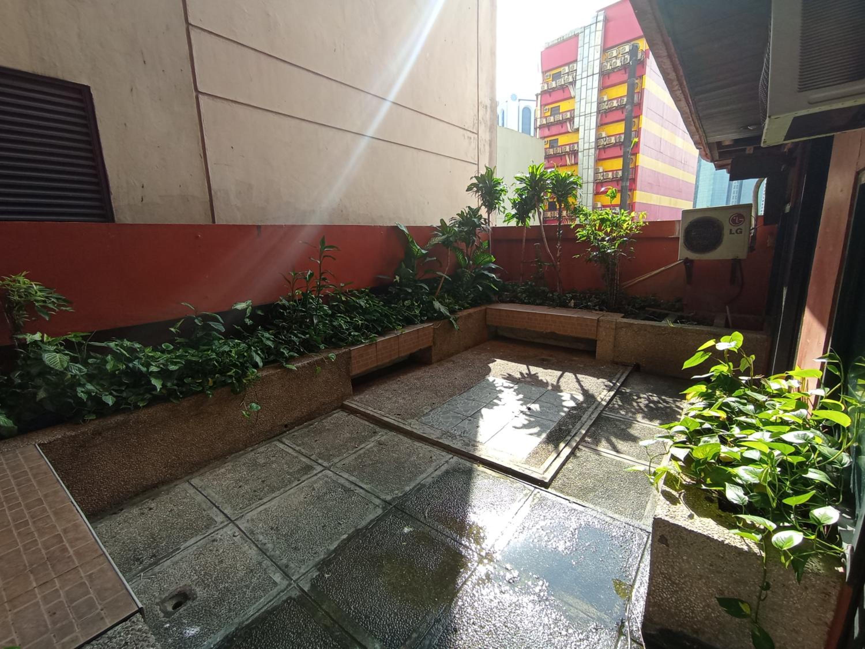 outdoor BBQ area