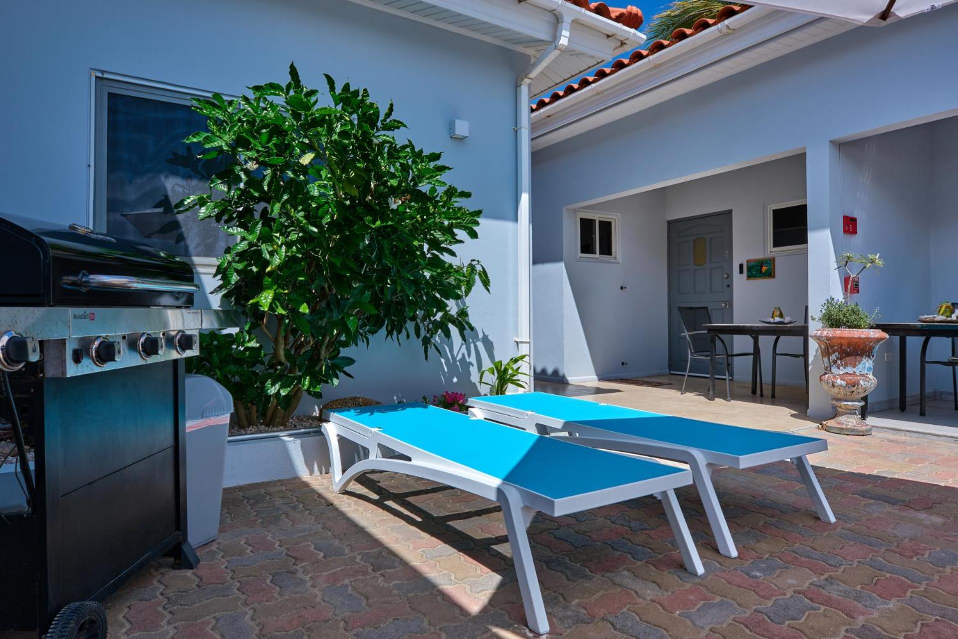 outdoor BBQ area