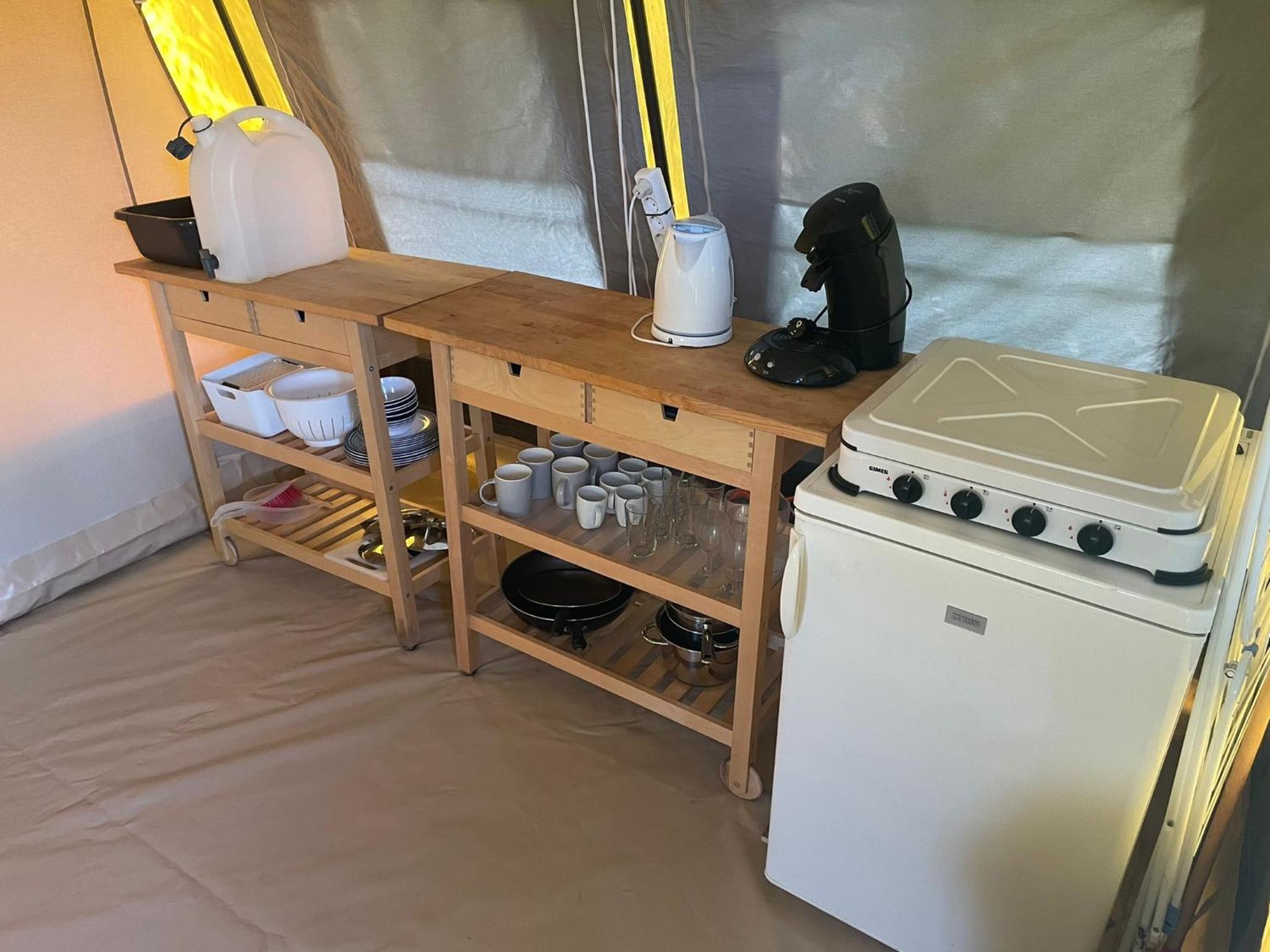 Ingerichte De Waard tent - 5 personen