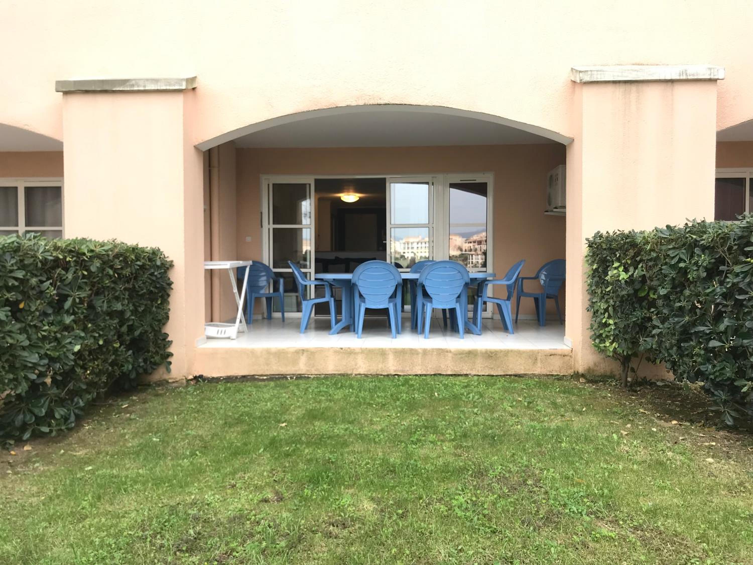 outdoor BBQ area