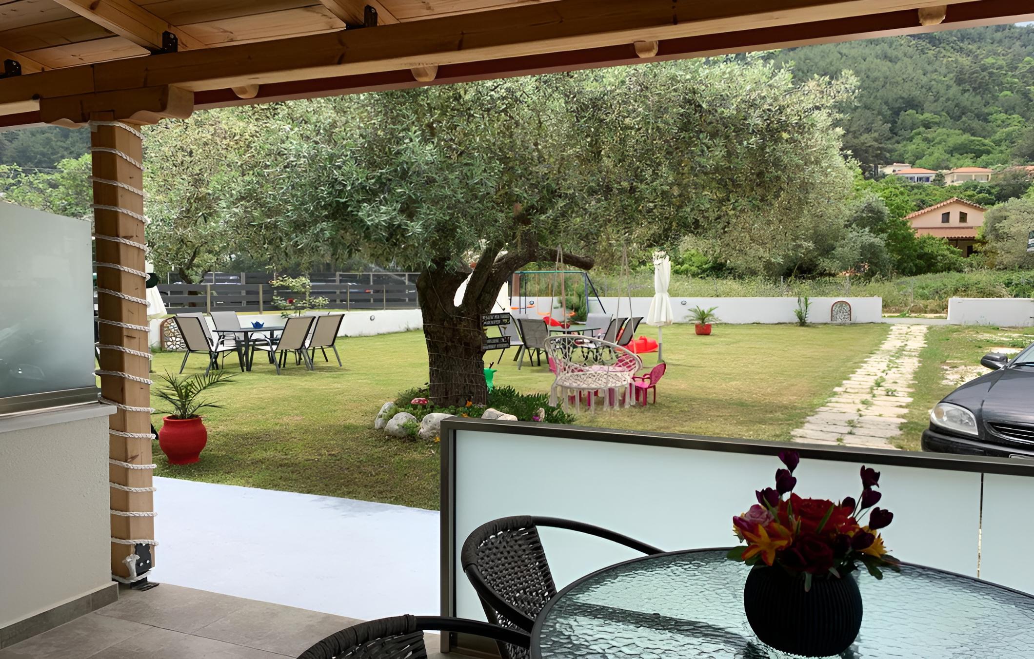 outdoor BBQ area