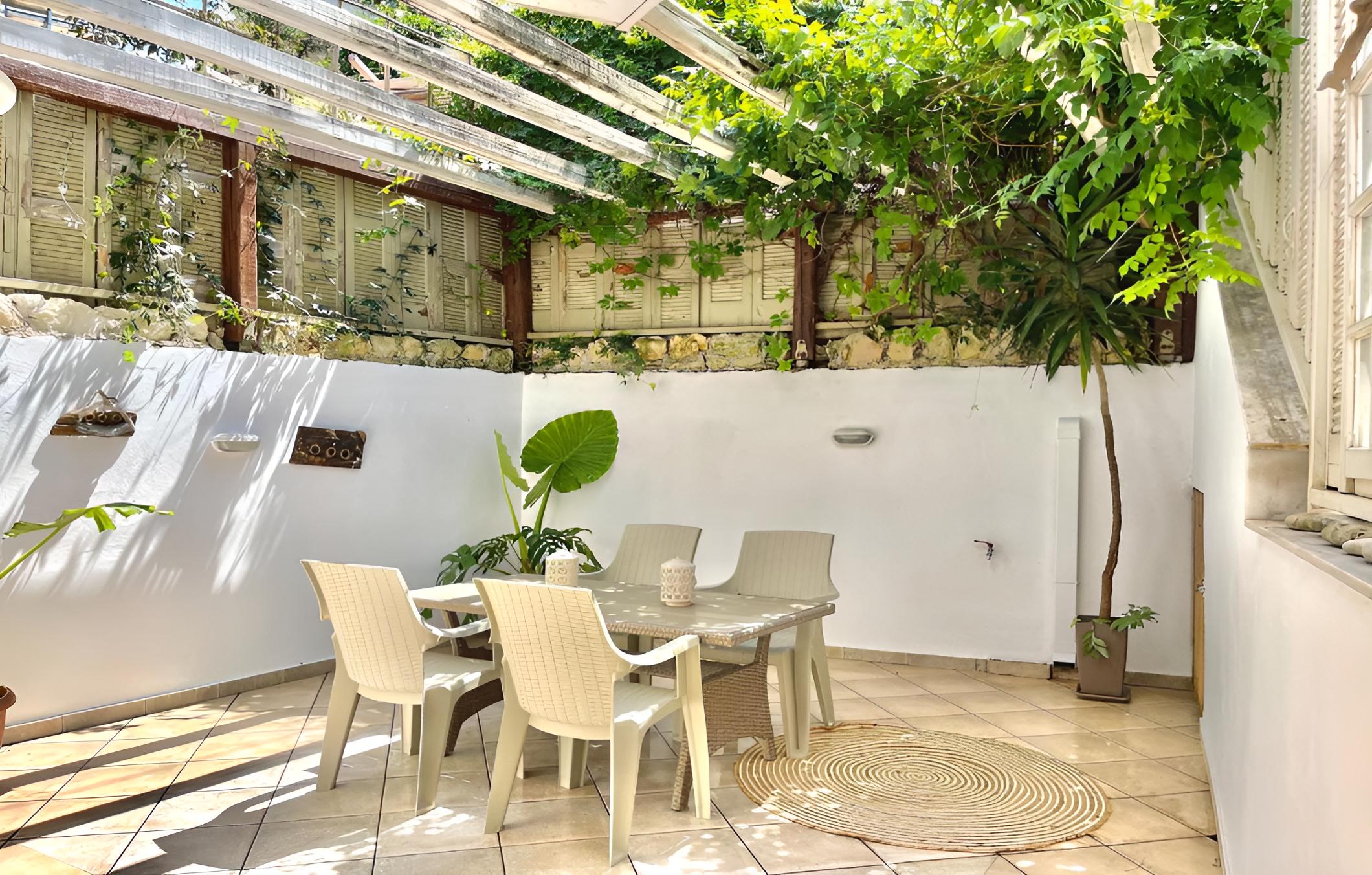 outdoor BBQ area